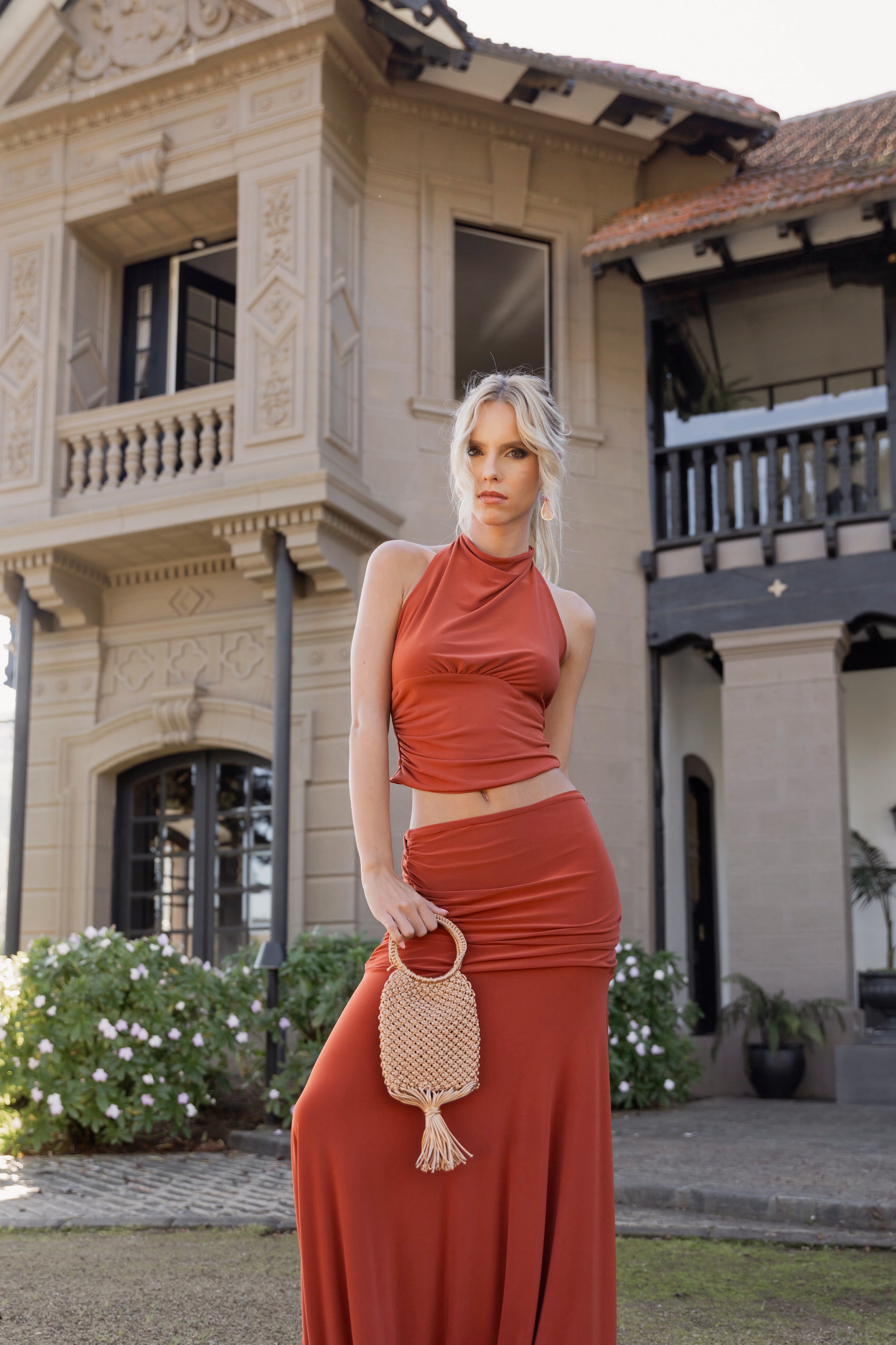 Falda Fedora Terracota