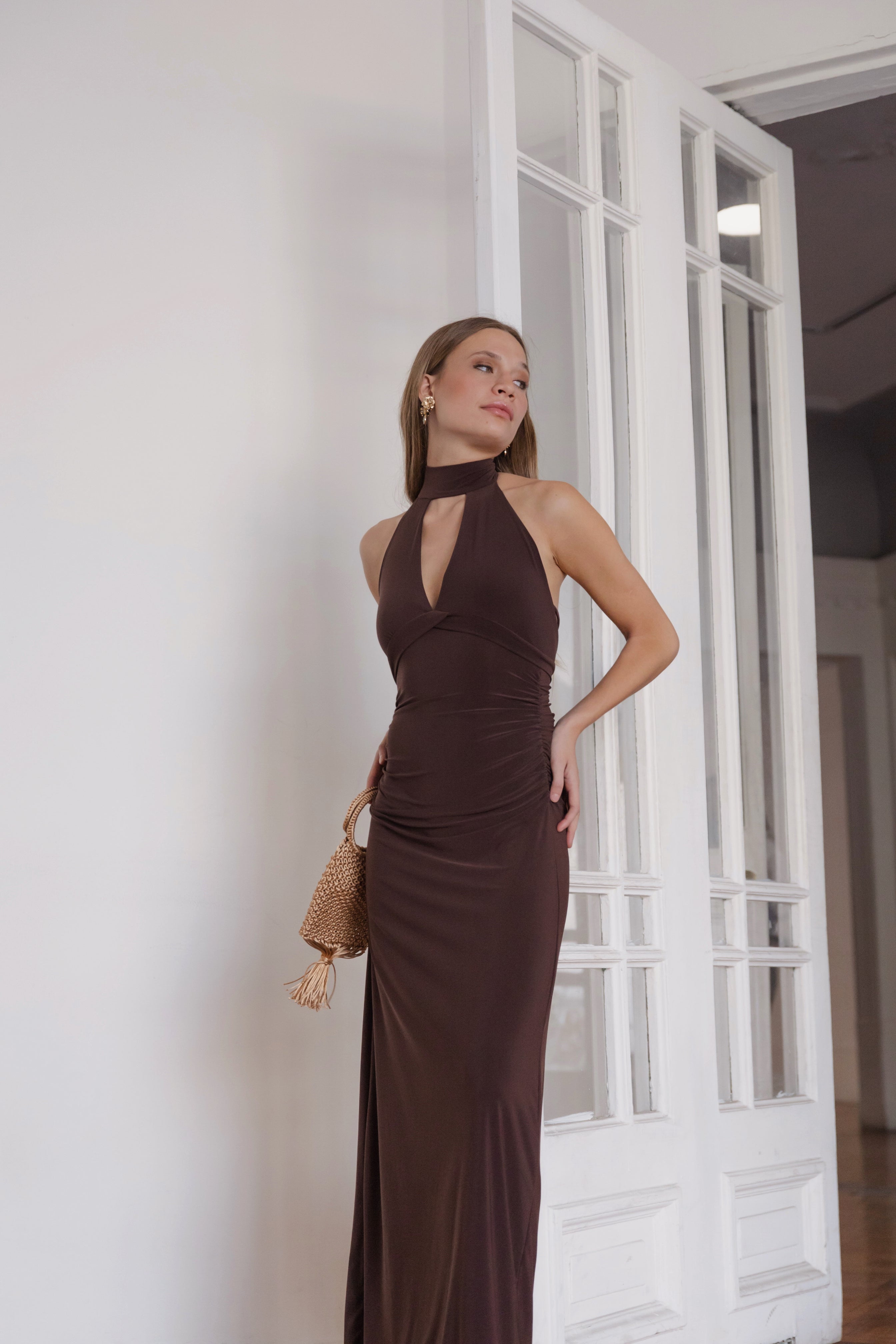 Vestido Arletta Mocca