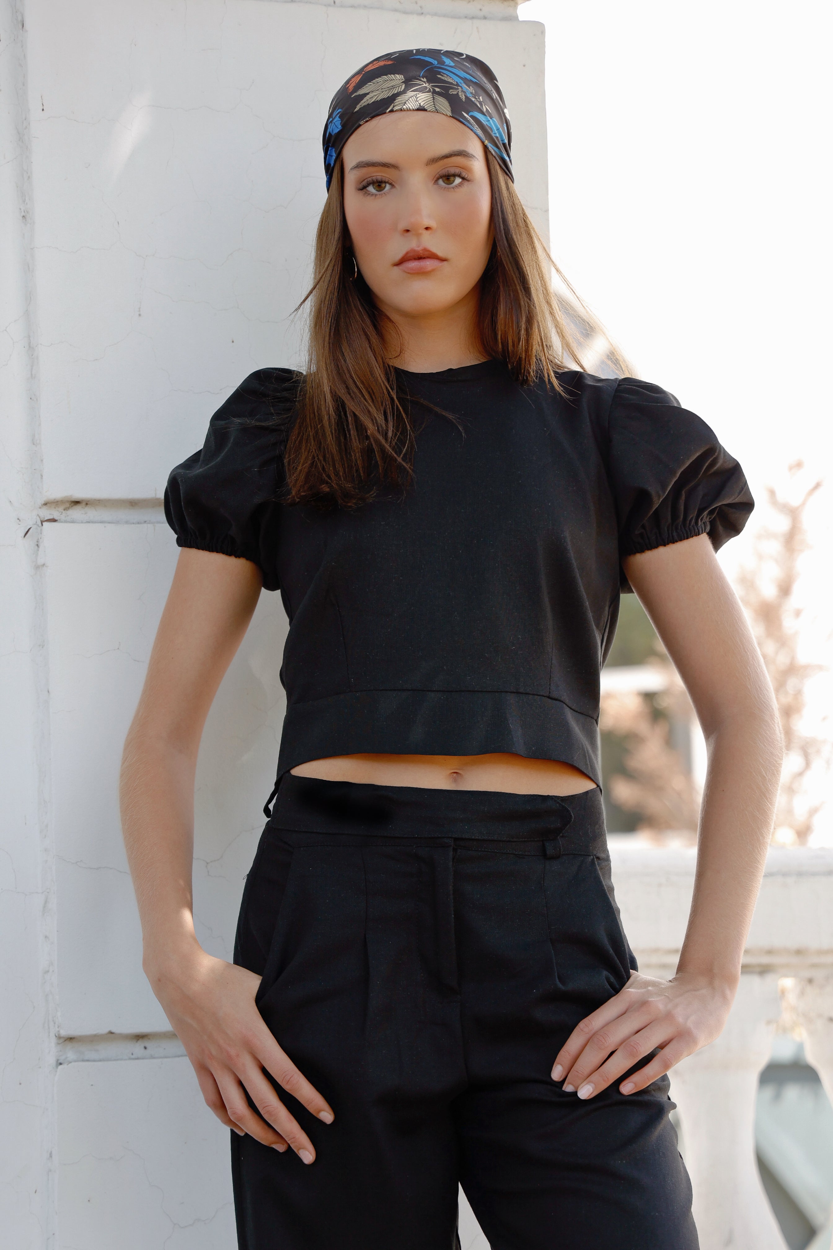 Top Lorenza Negro