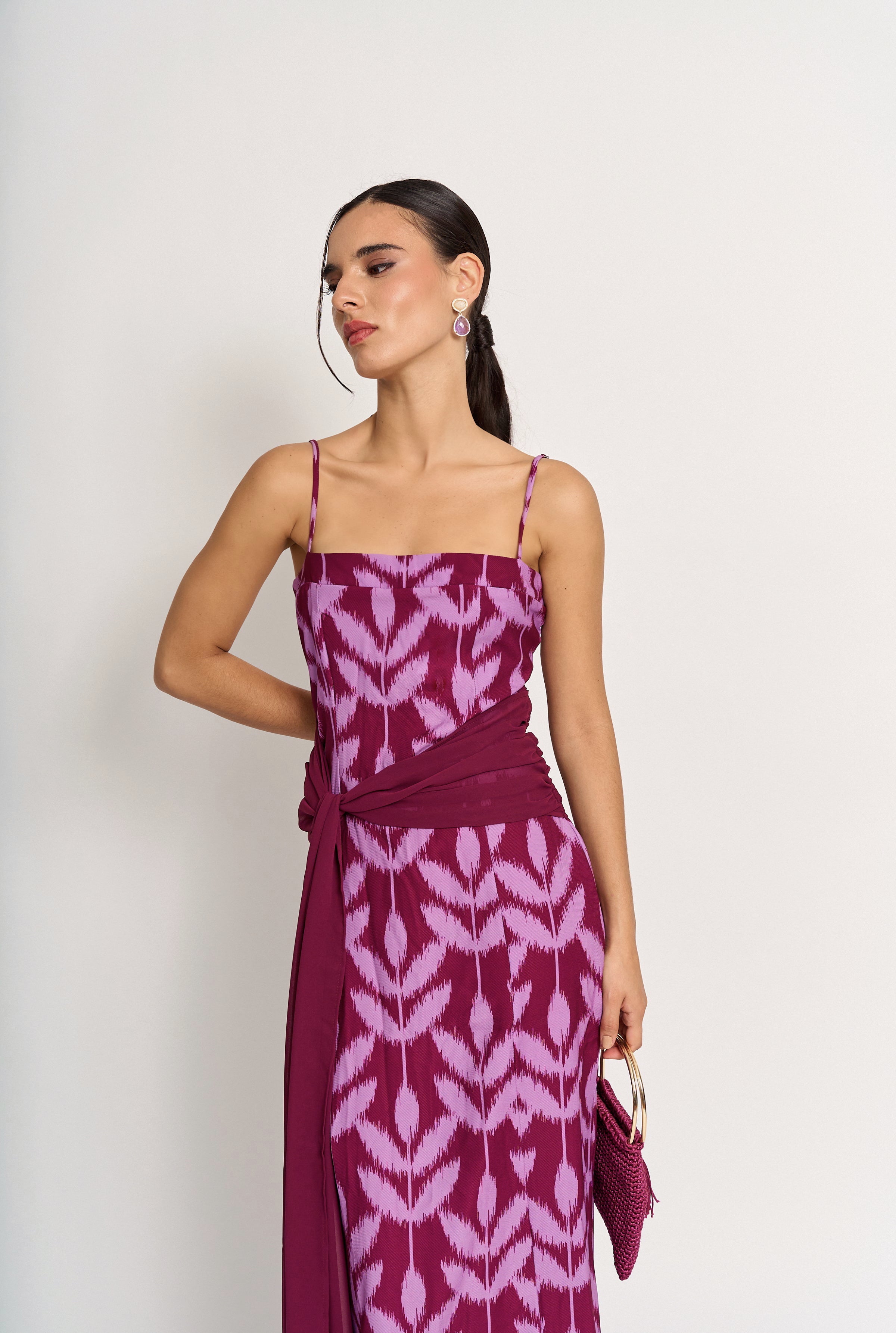 Vestido Cossima Morado Fiesta - Edición Limitada