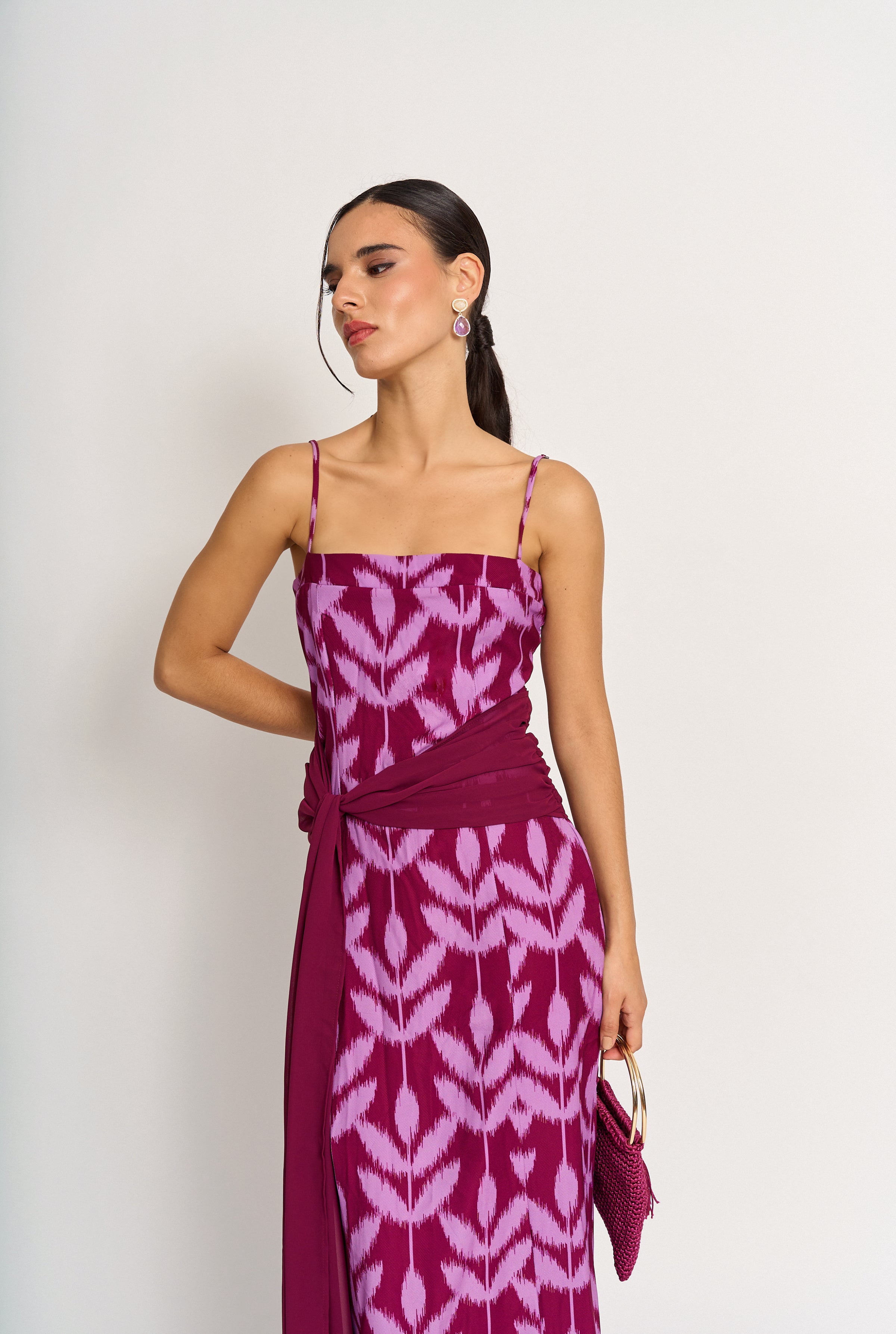 Vestido Cossima Morado Fiesta - Edición Limitada