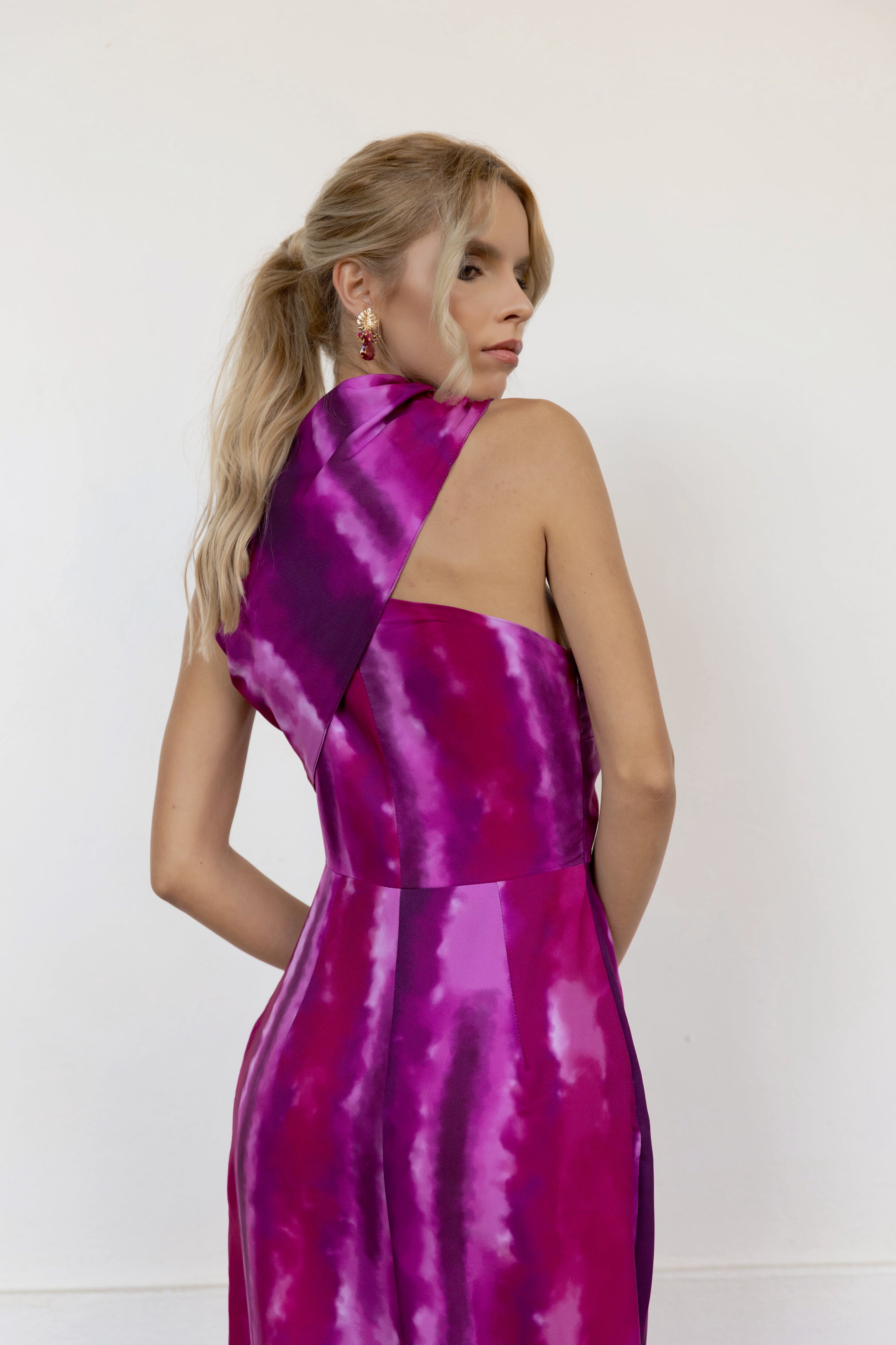 Vestido Siara Fucsia Print - Edición Limitada