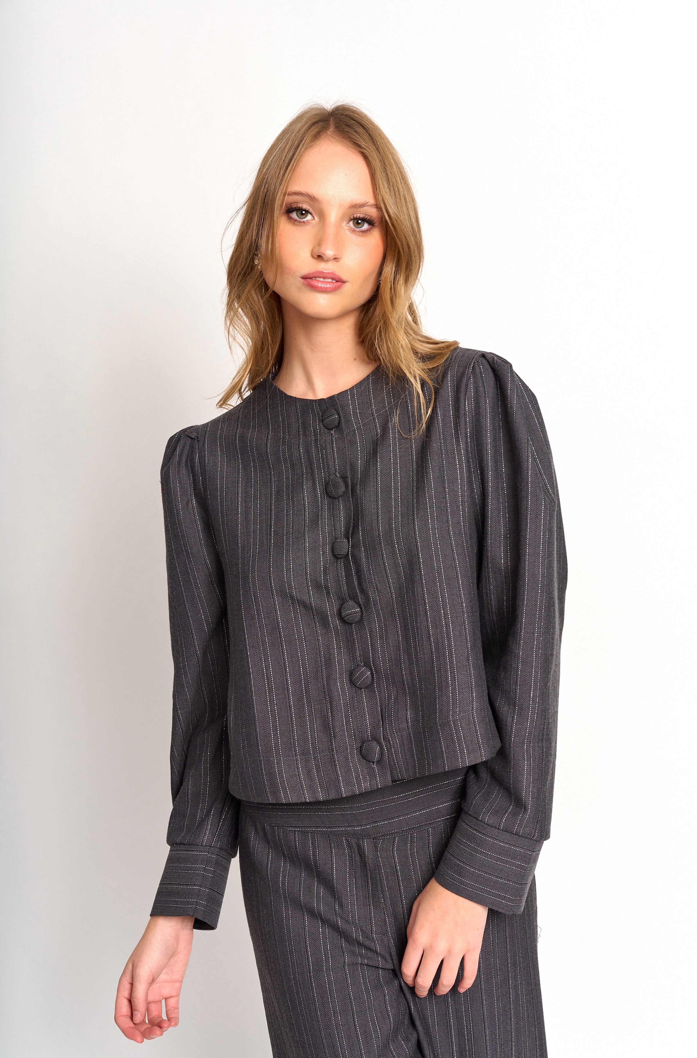 Blusa Sarai Gris - PRE VENTA