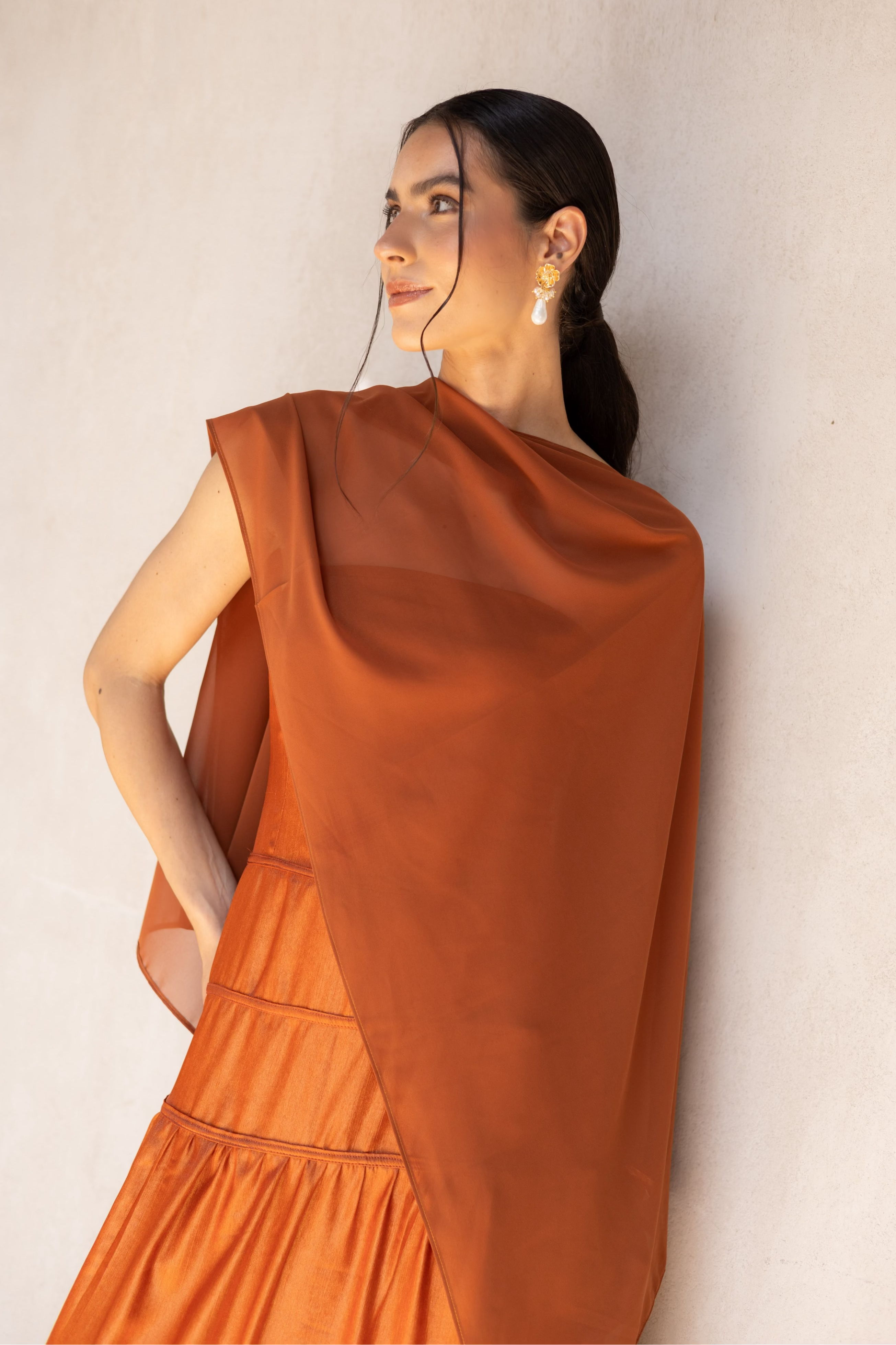 Capa Gasa Florencia Terracota - 10% OFF