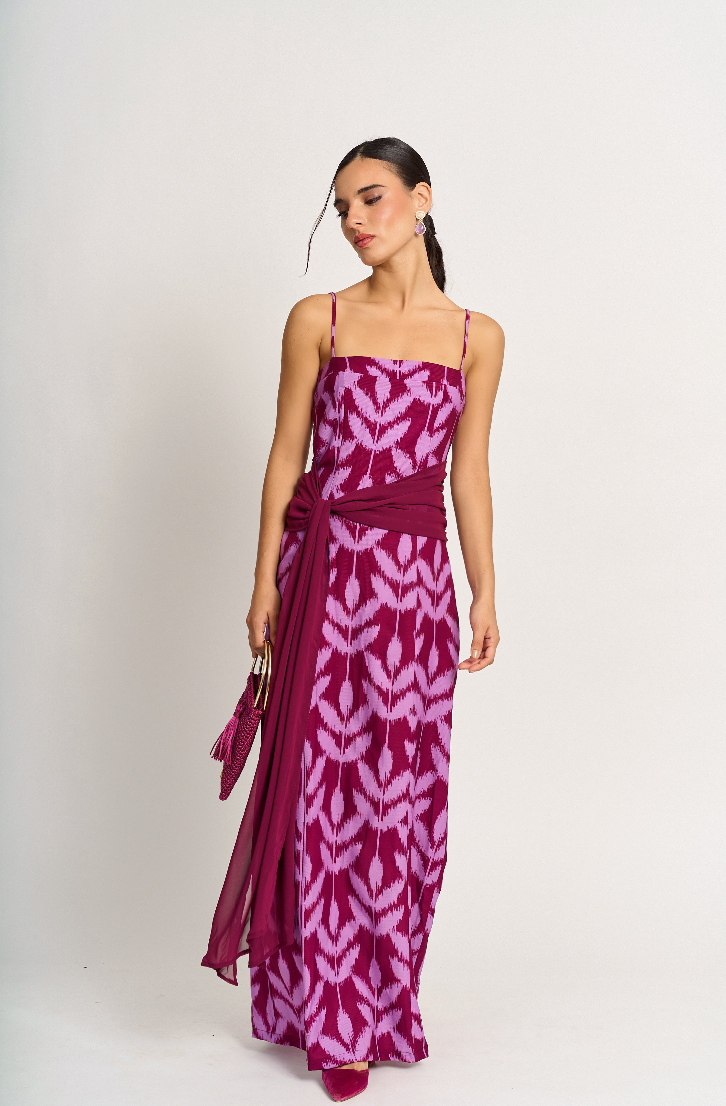 Vestido Cossima Morado Fiesta - Edición Limitada