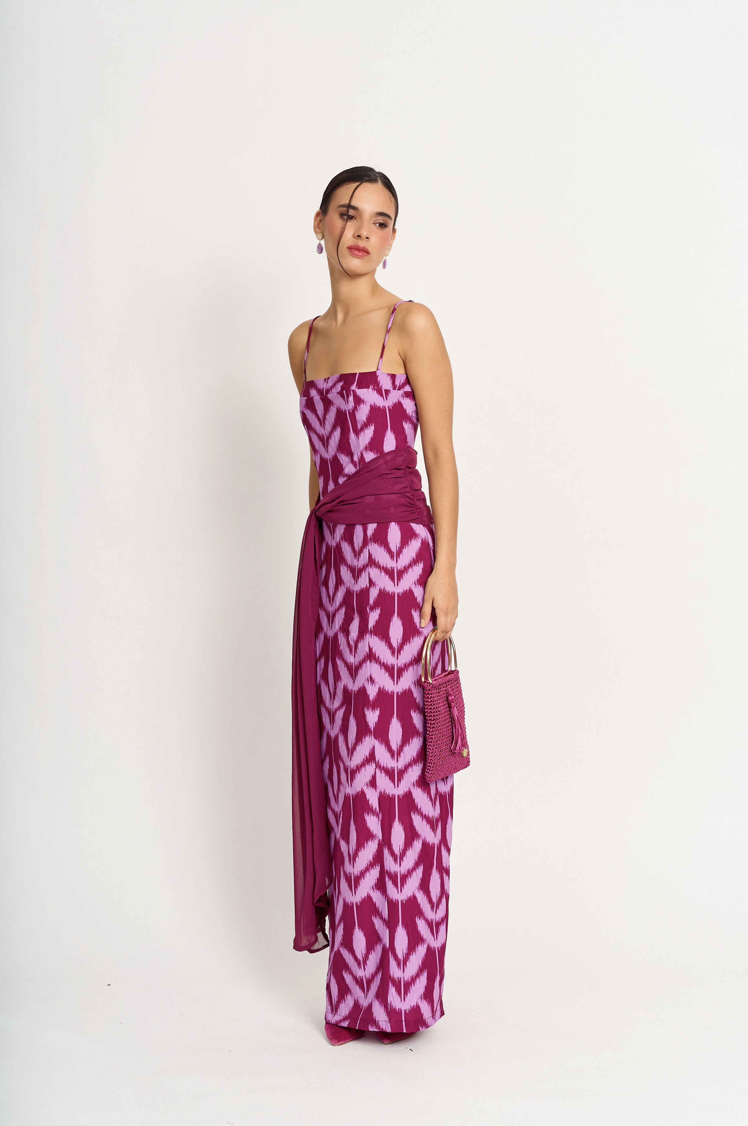 Vestido Cossima Morado Fiesta - Edición Limitada