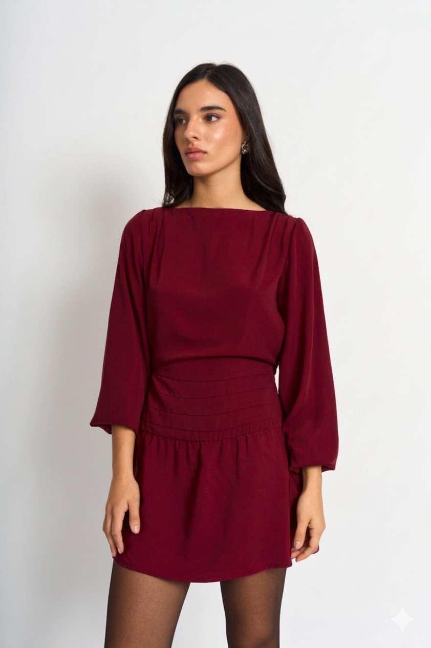 Vestido Janine Burdeo