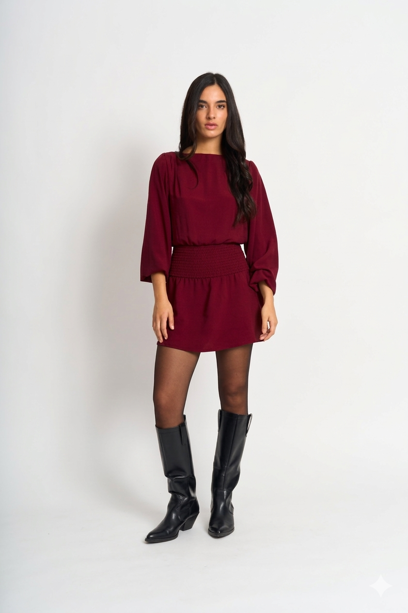 Vestido Janine Burdeo