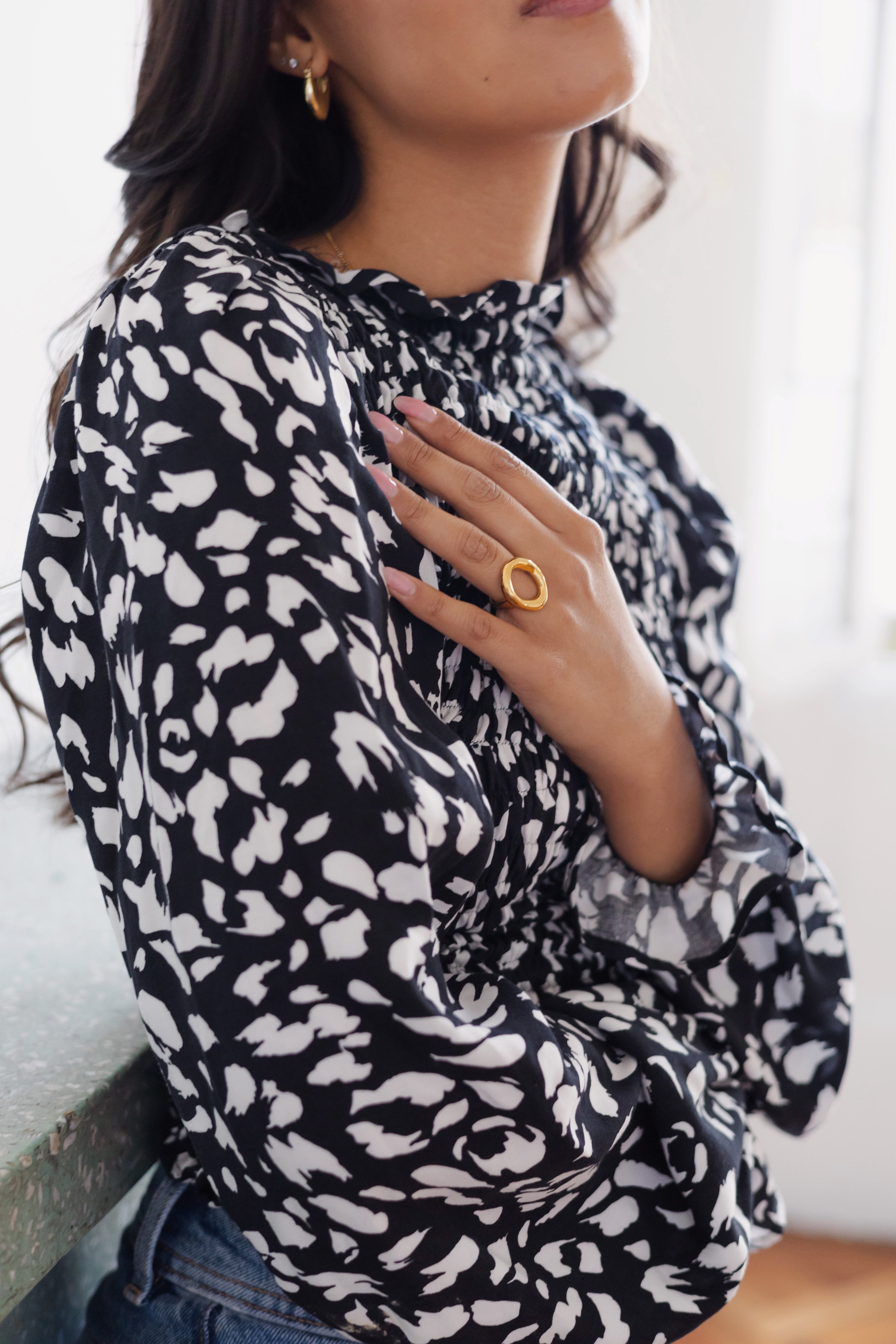 Top Vittoria Negro Print