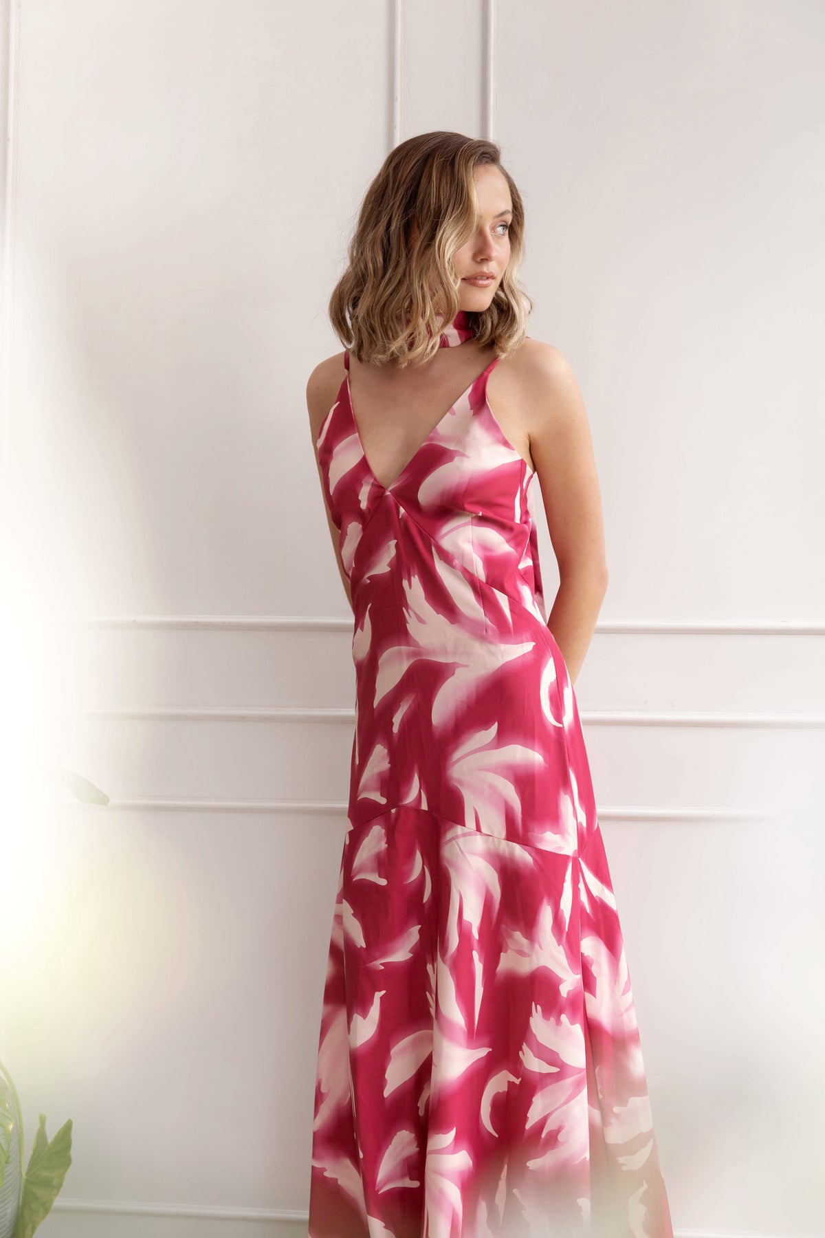 Vestido Fiesta Prim Rosado Print - Edición Limitada