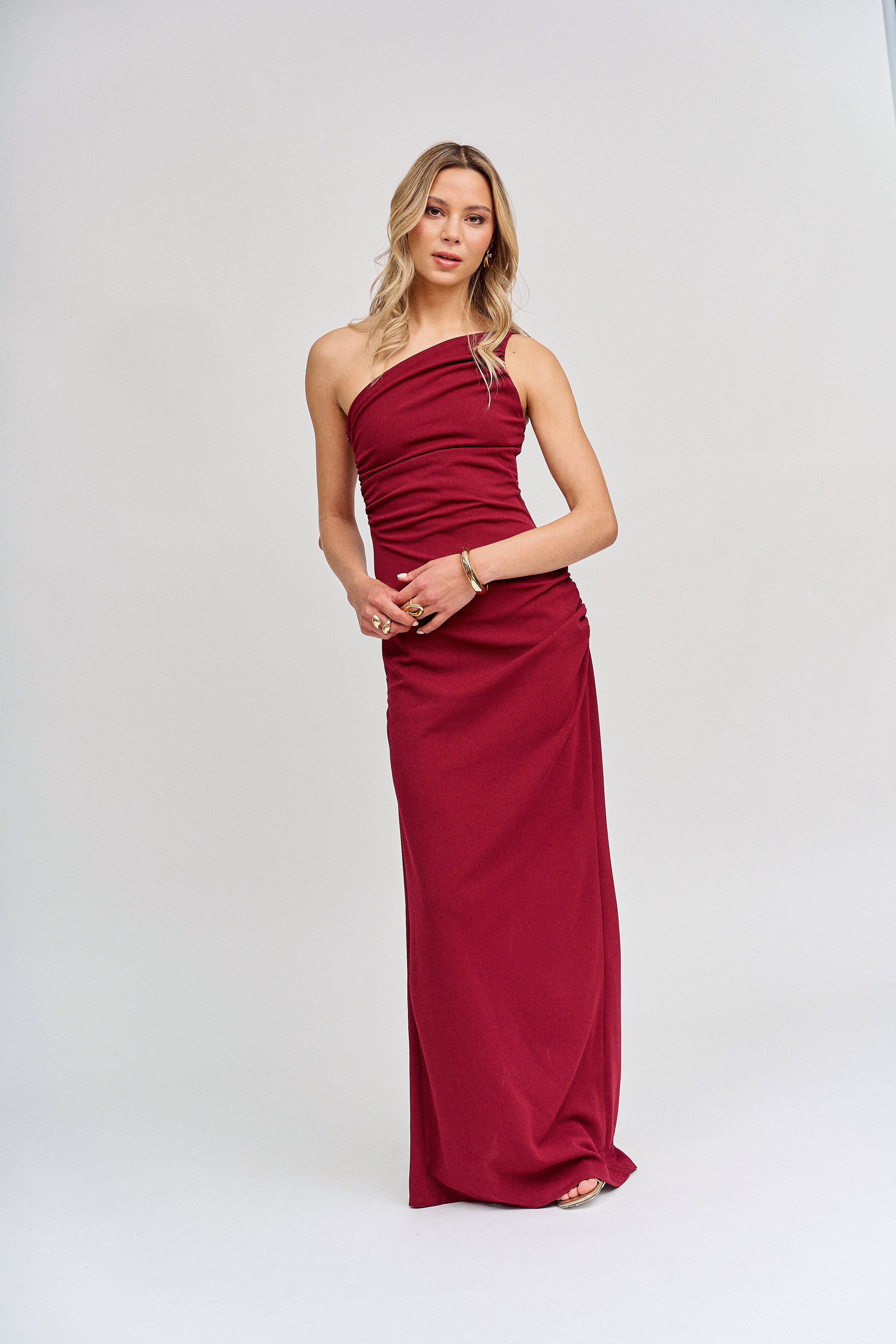 Vestido Madison Burdeo