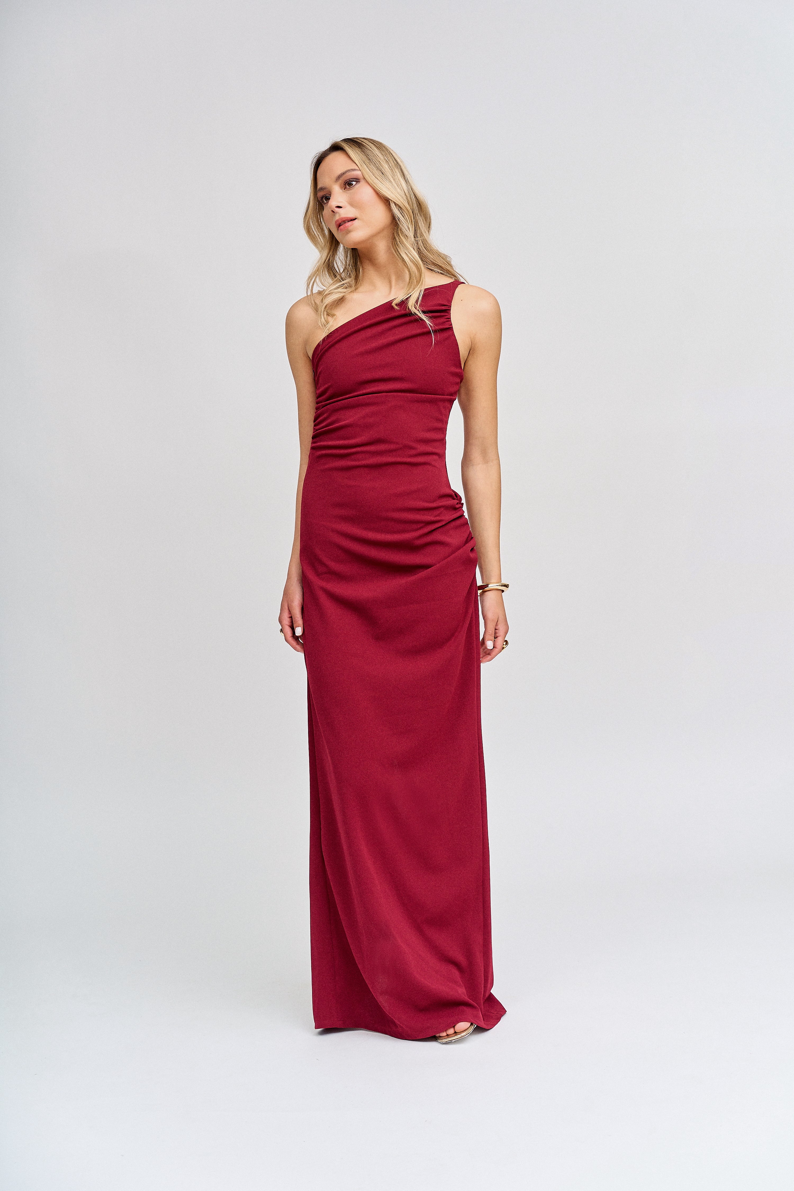Vestido Madison Burdeo