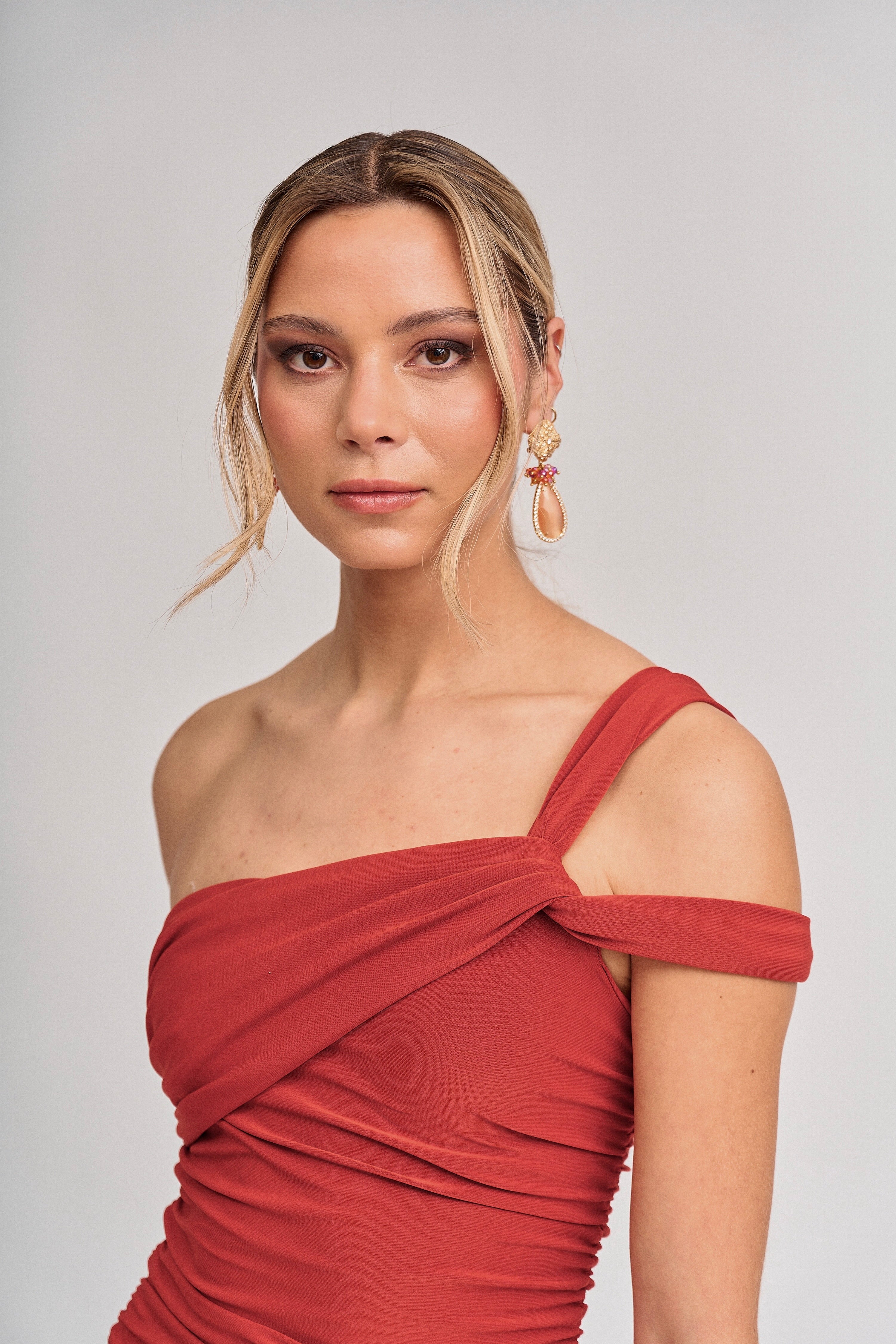 Vestido Camille Terracota