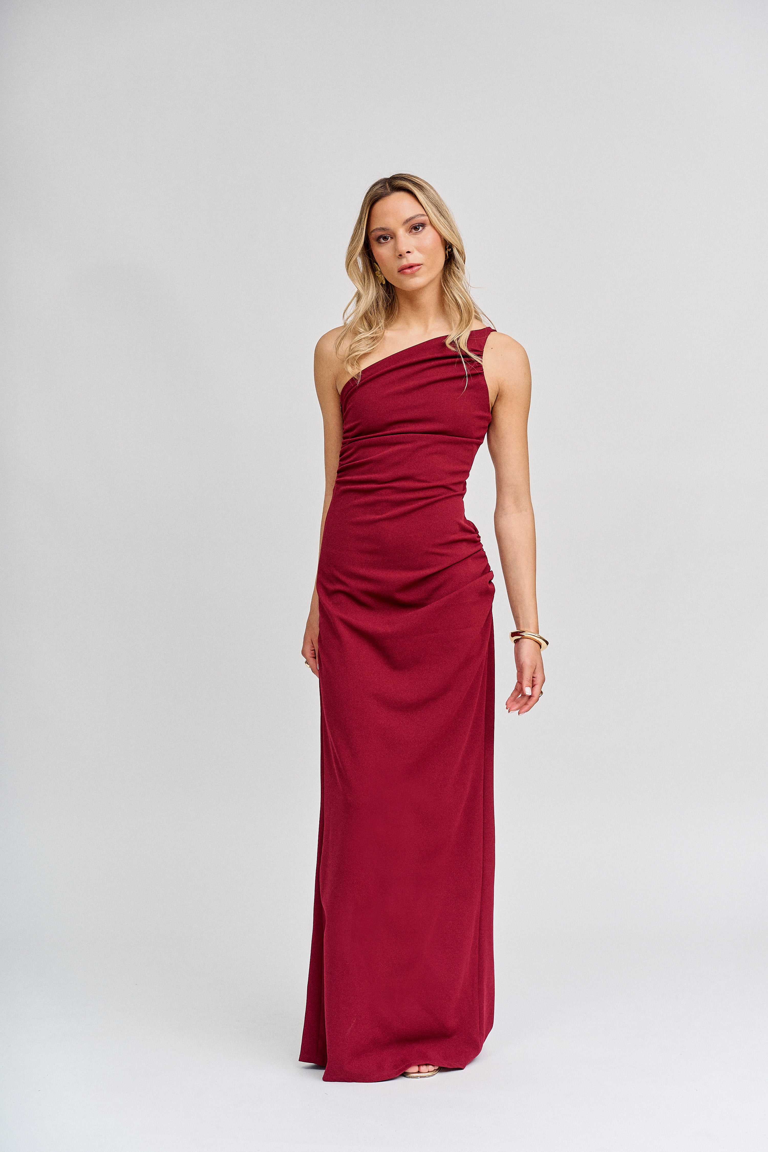 Vestido Madison Burdeo