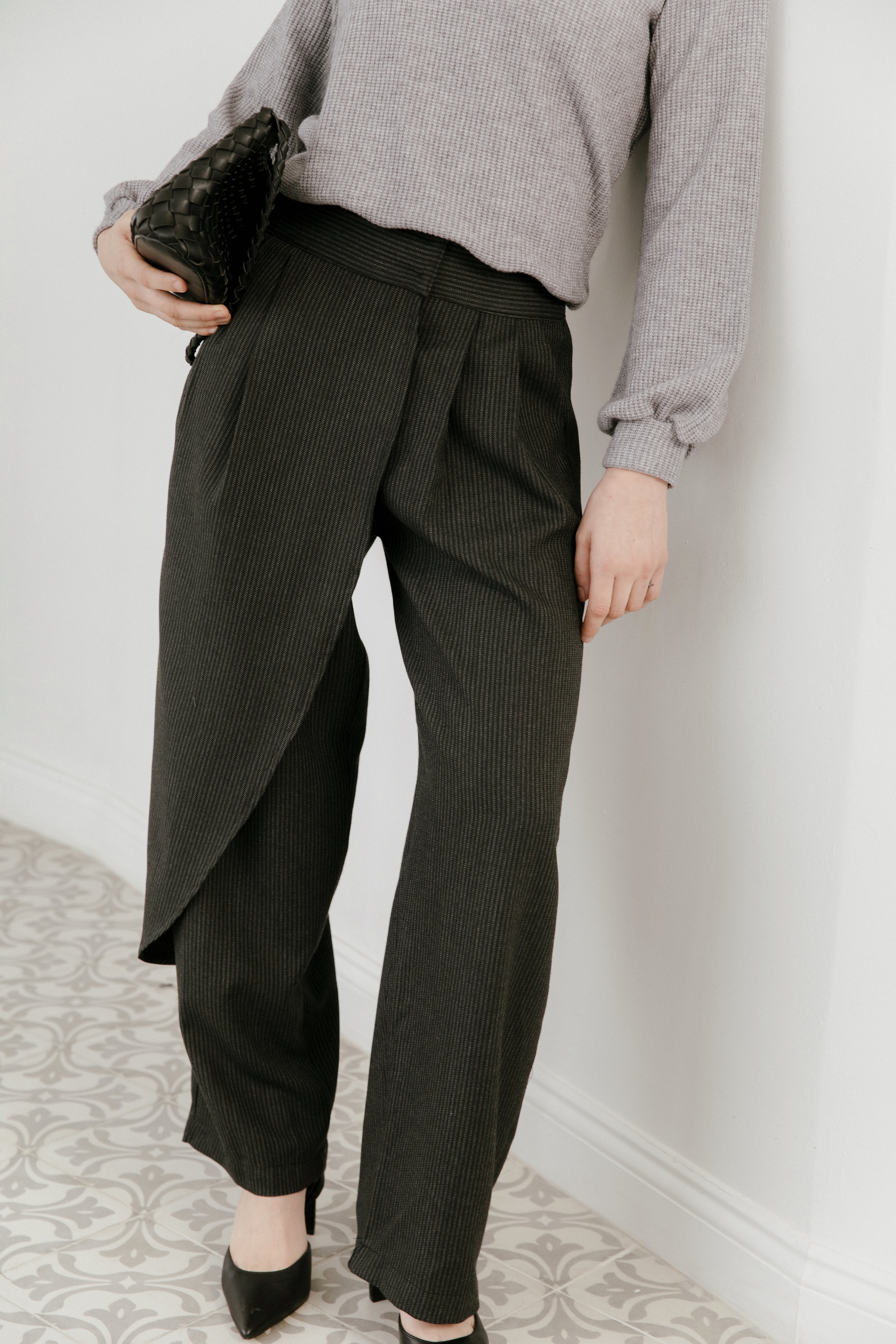 Pantalón Abby Líneas Negro