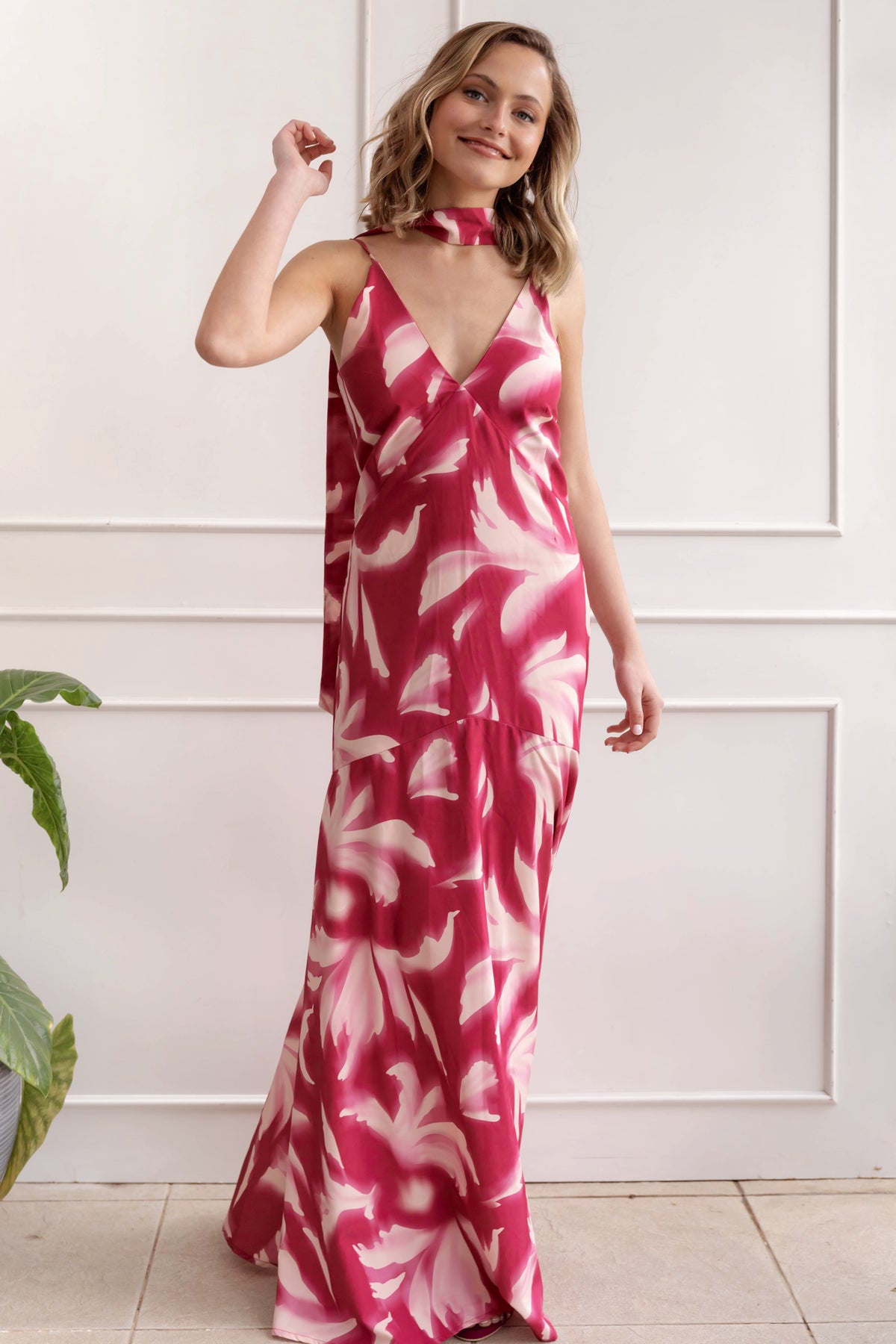 Vestido Fiesta Prim Rosado Print - Edición Limitada