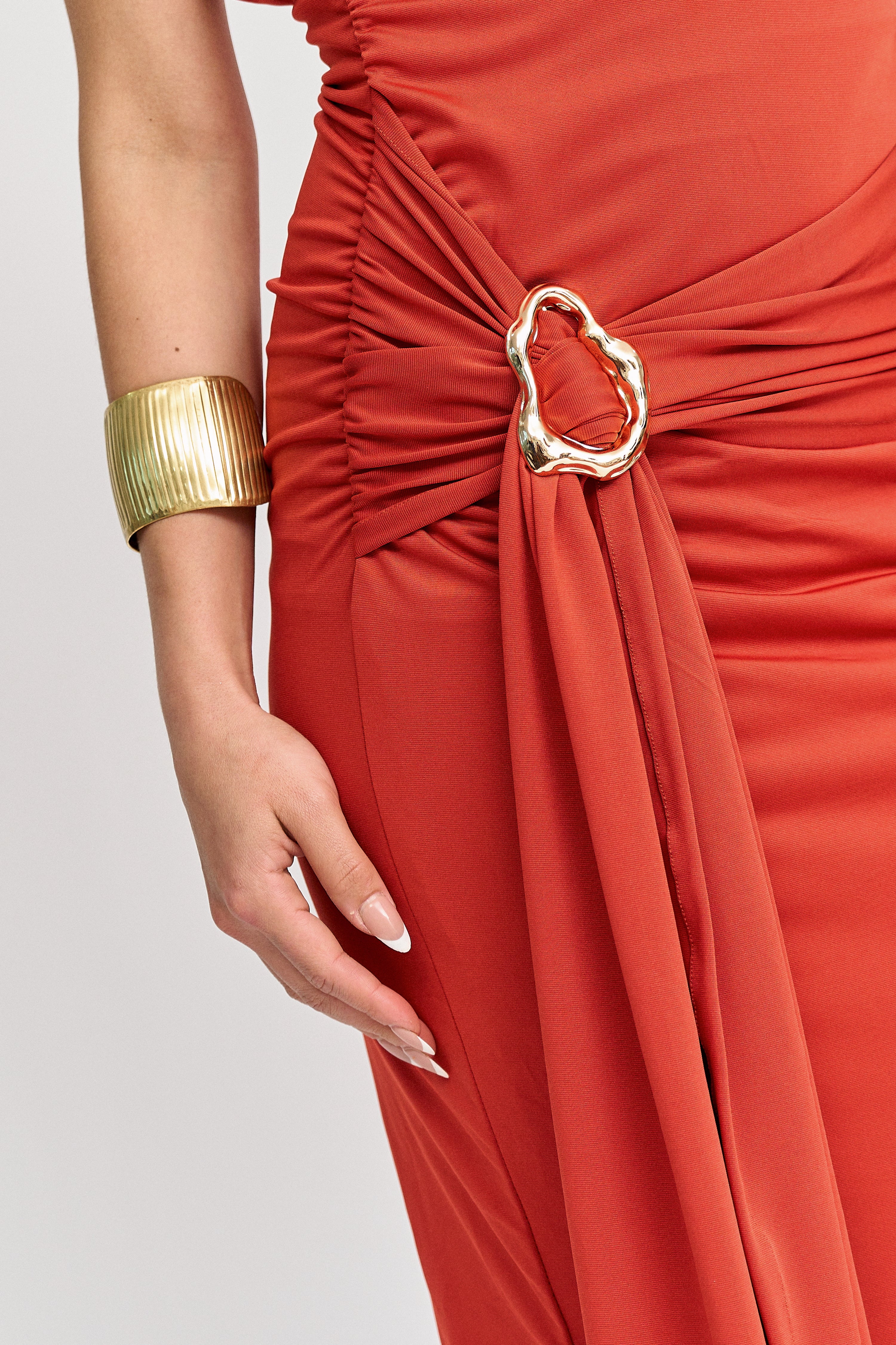 Vestido Lía Terracota