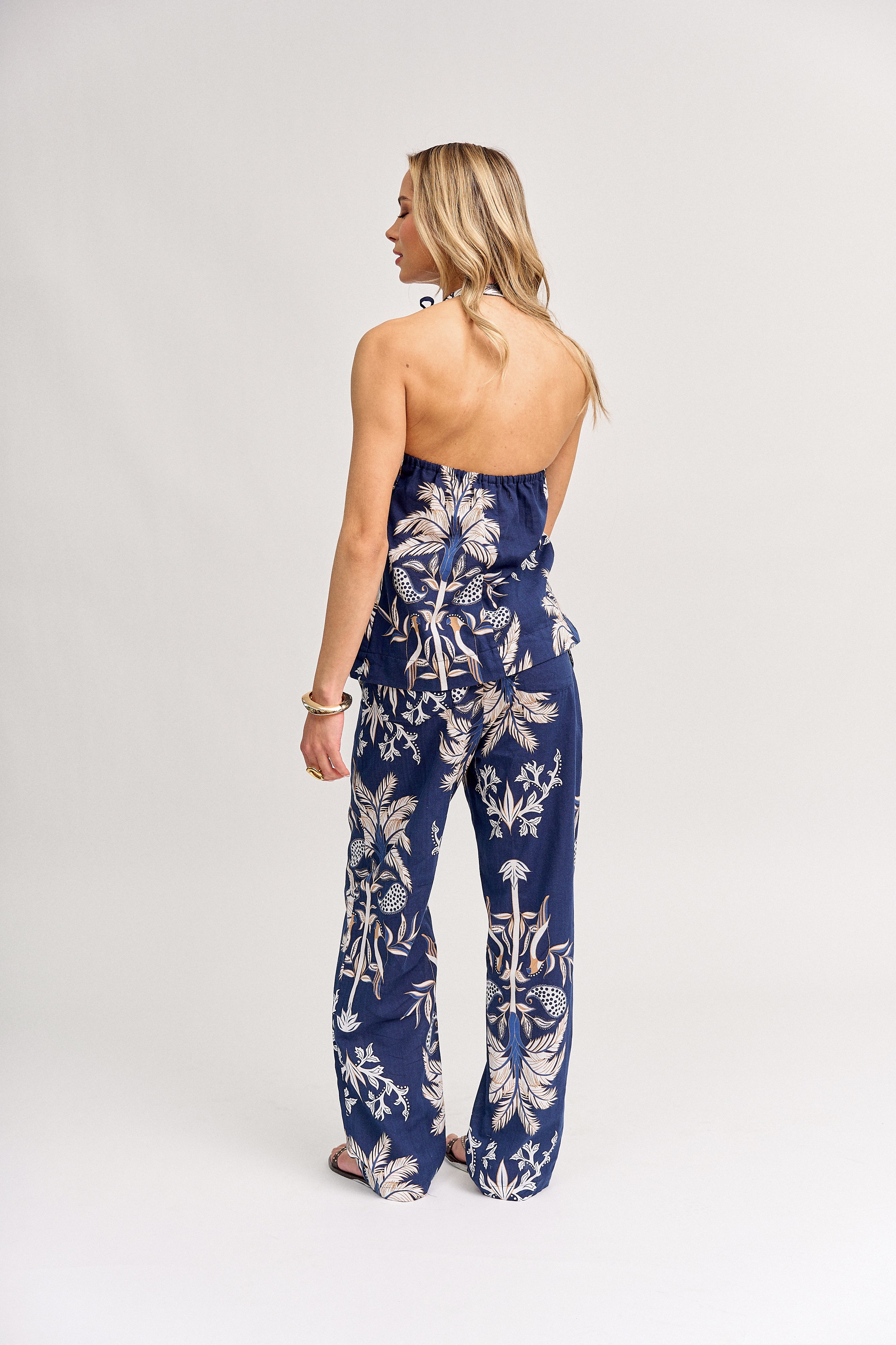 Pantalón Mara Azul Print