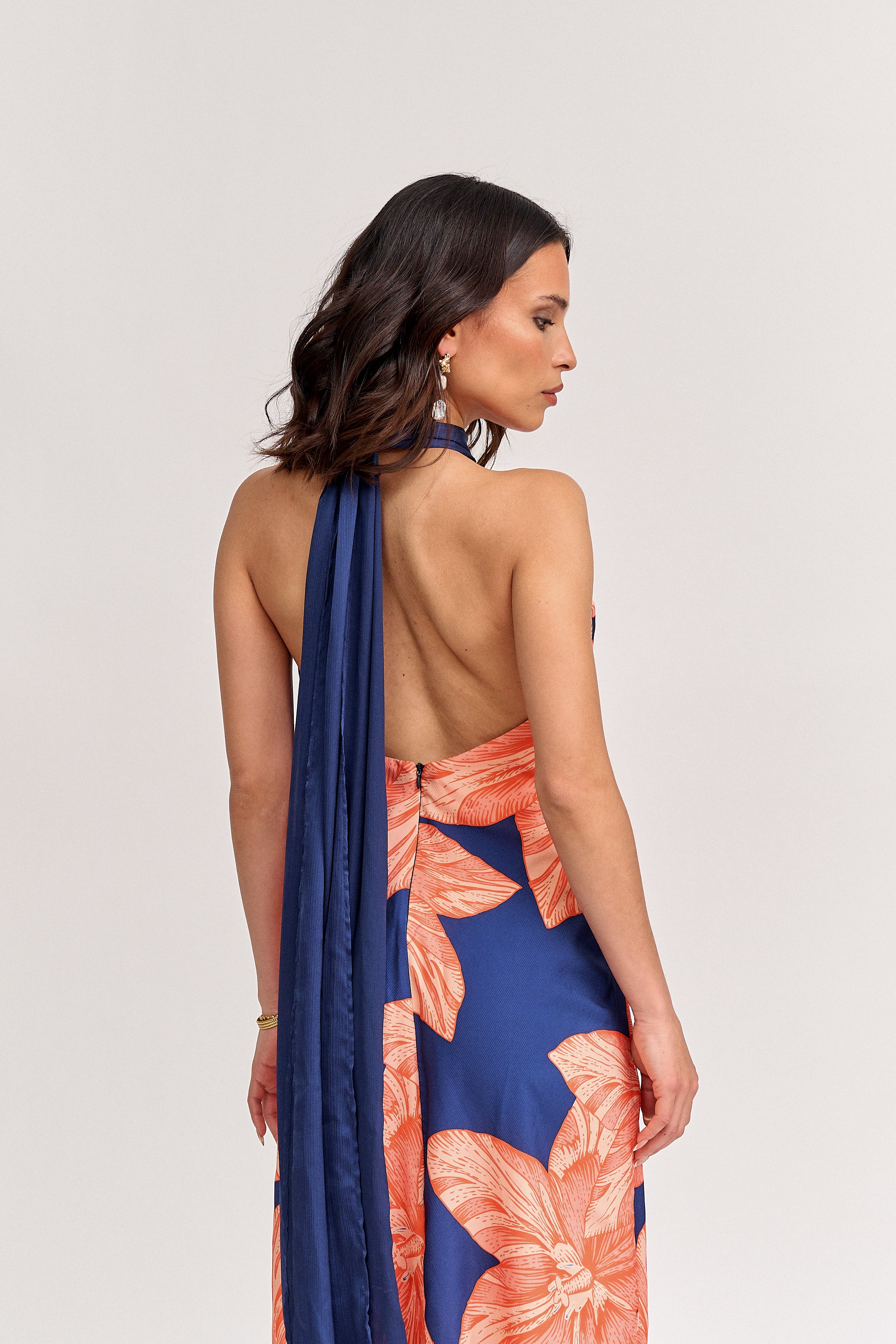Vestido Valentina Azul Print - Edición Limitada