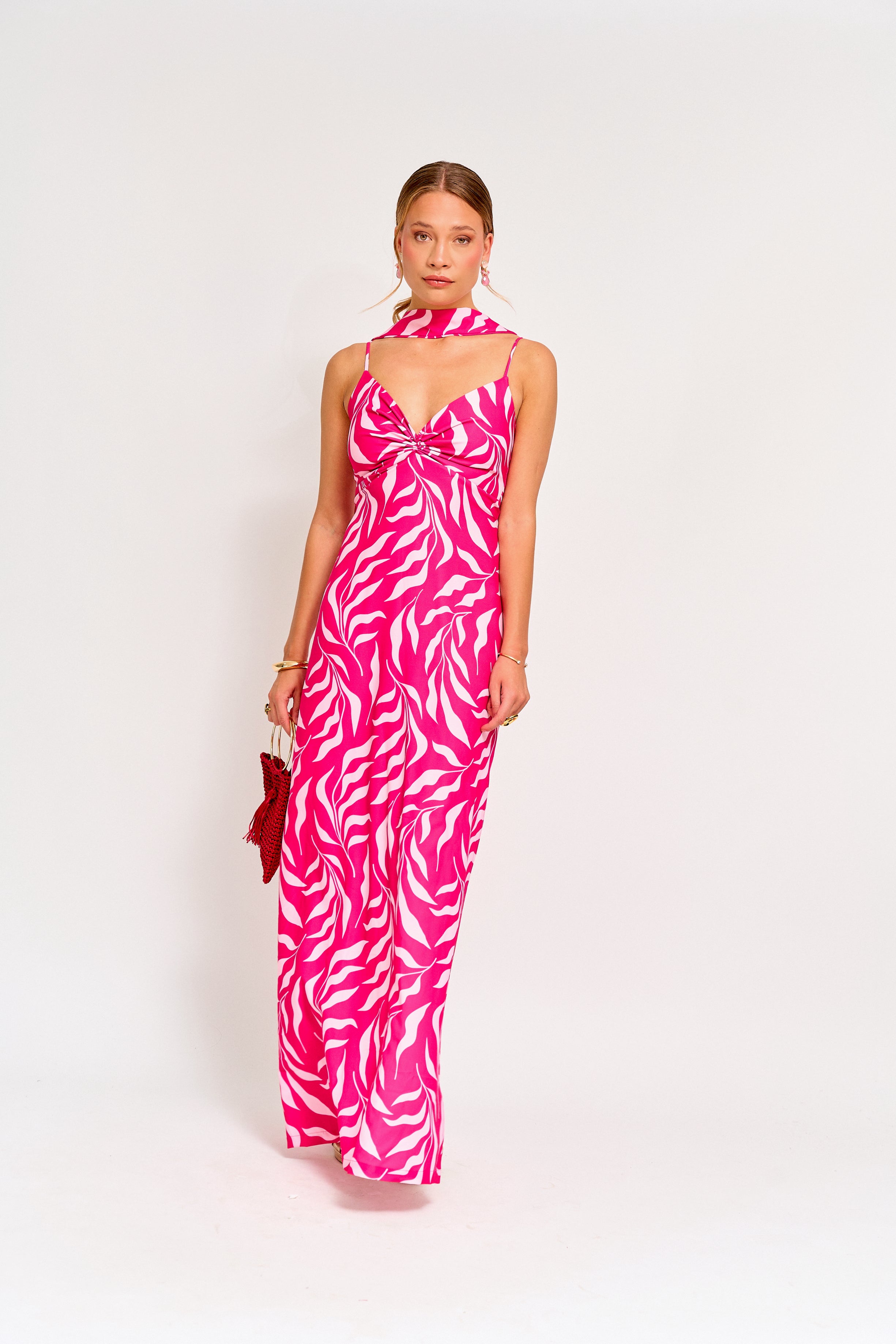 Vestido Fiesta Alba Fucsia