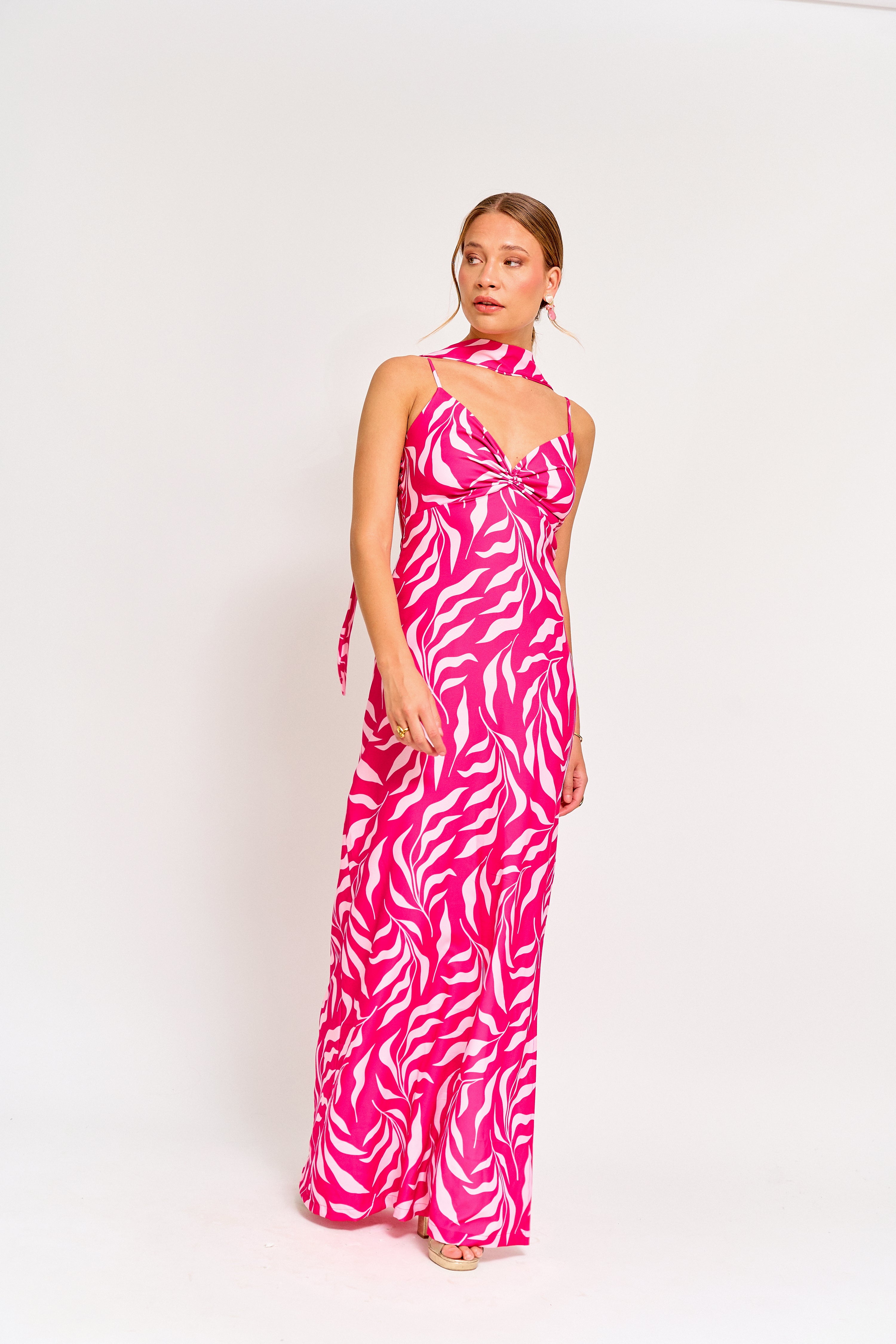 Vestido Fiesta Alba Fucsia