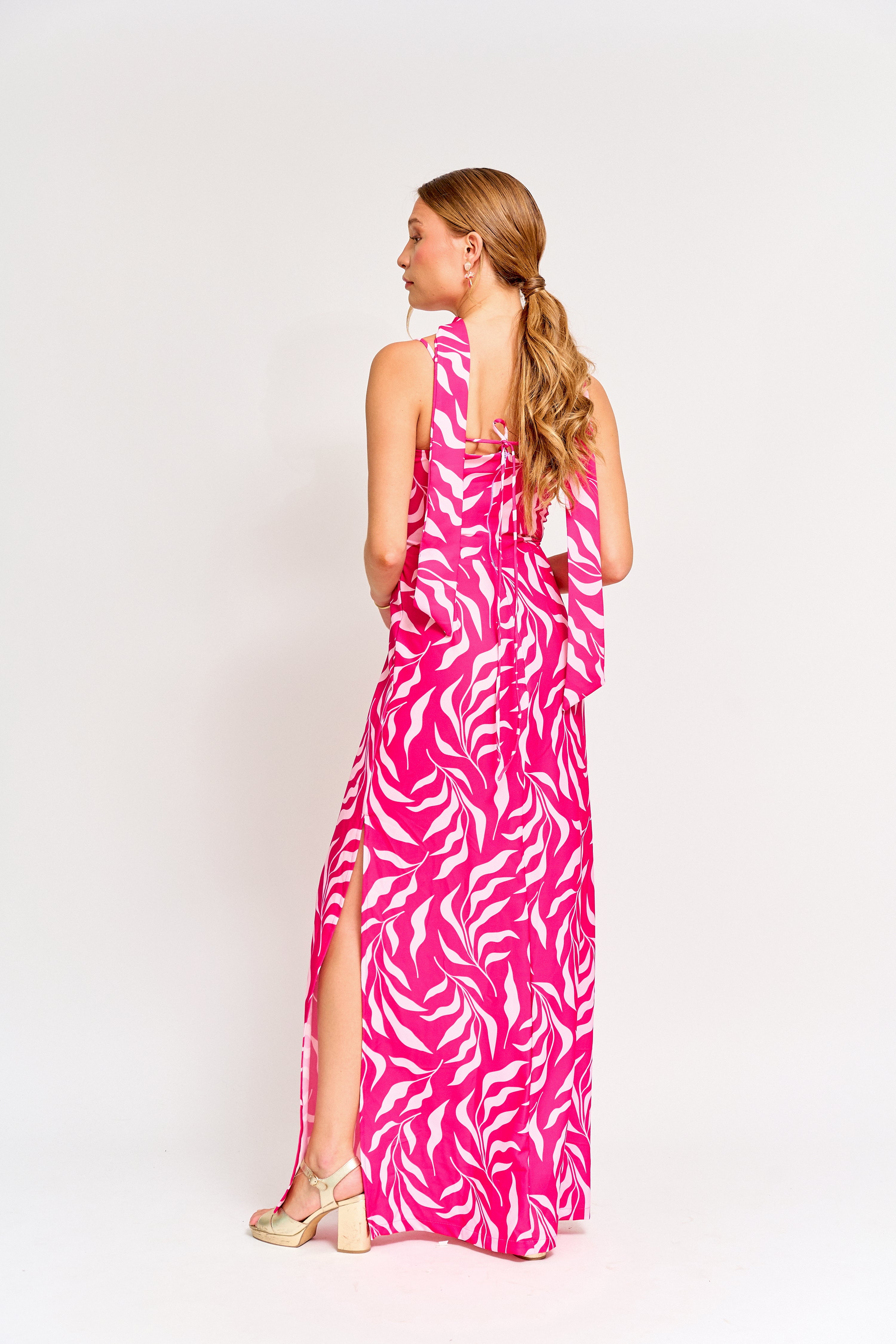 Vestido Fiesta Alba Fucsia