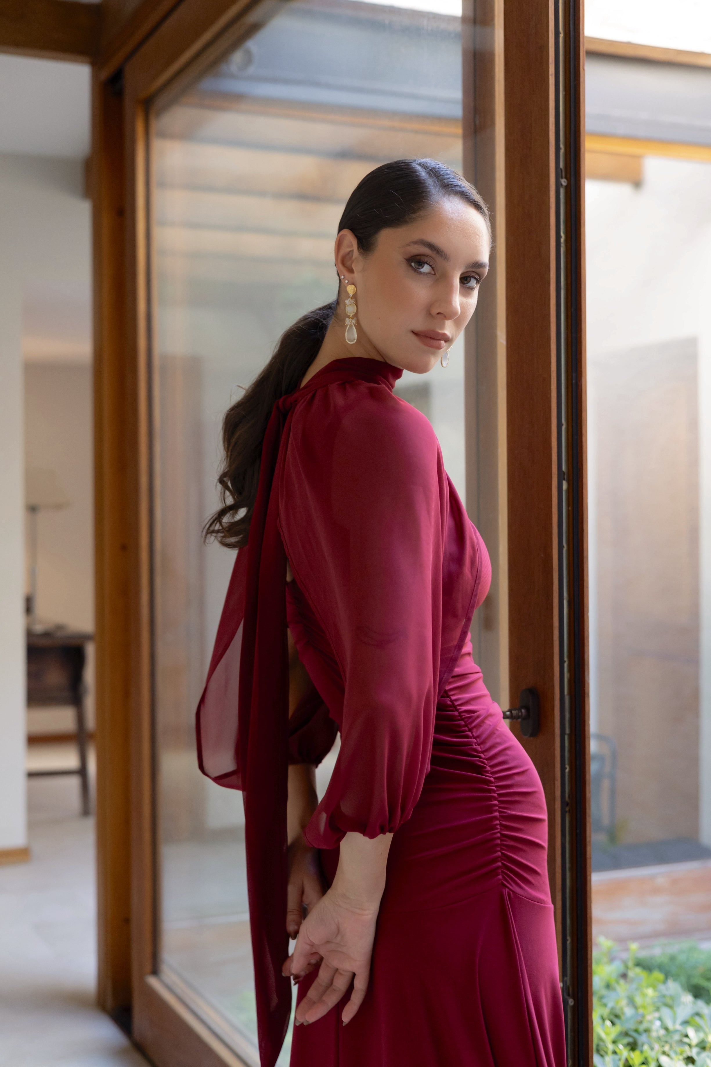 Mangas Flora Burdeo Gasa