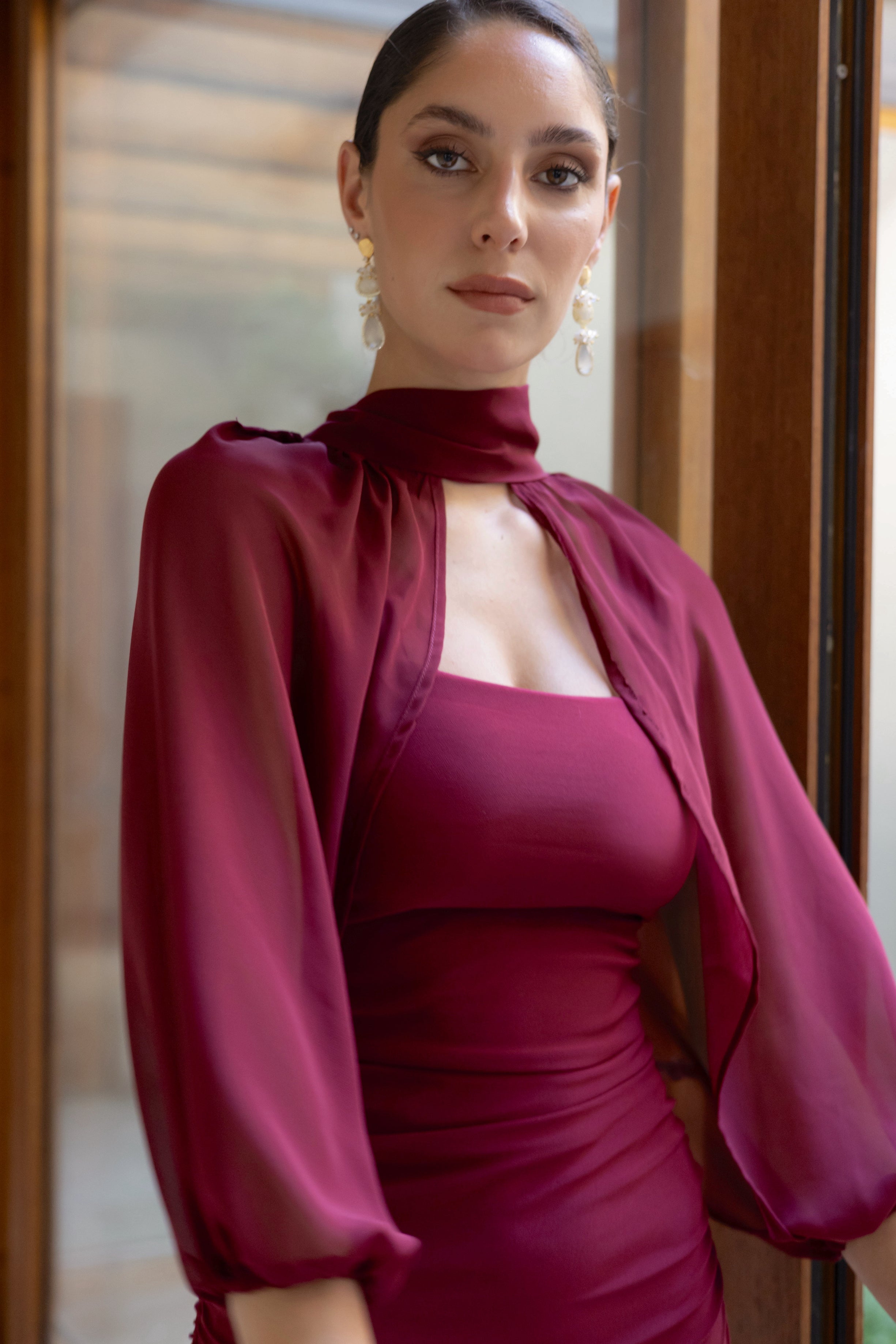 Mangas Flora Burdeo Gasa