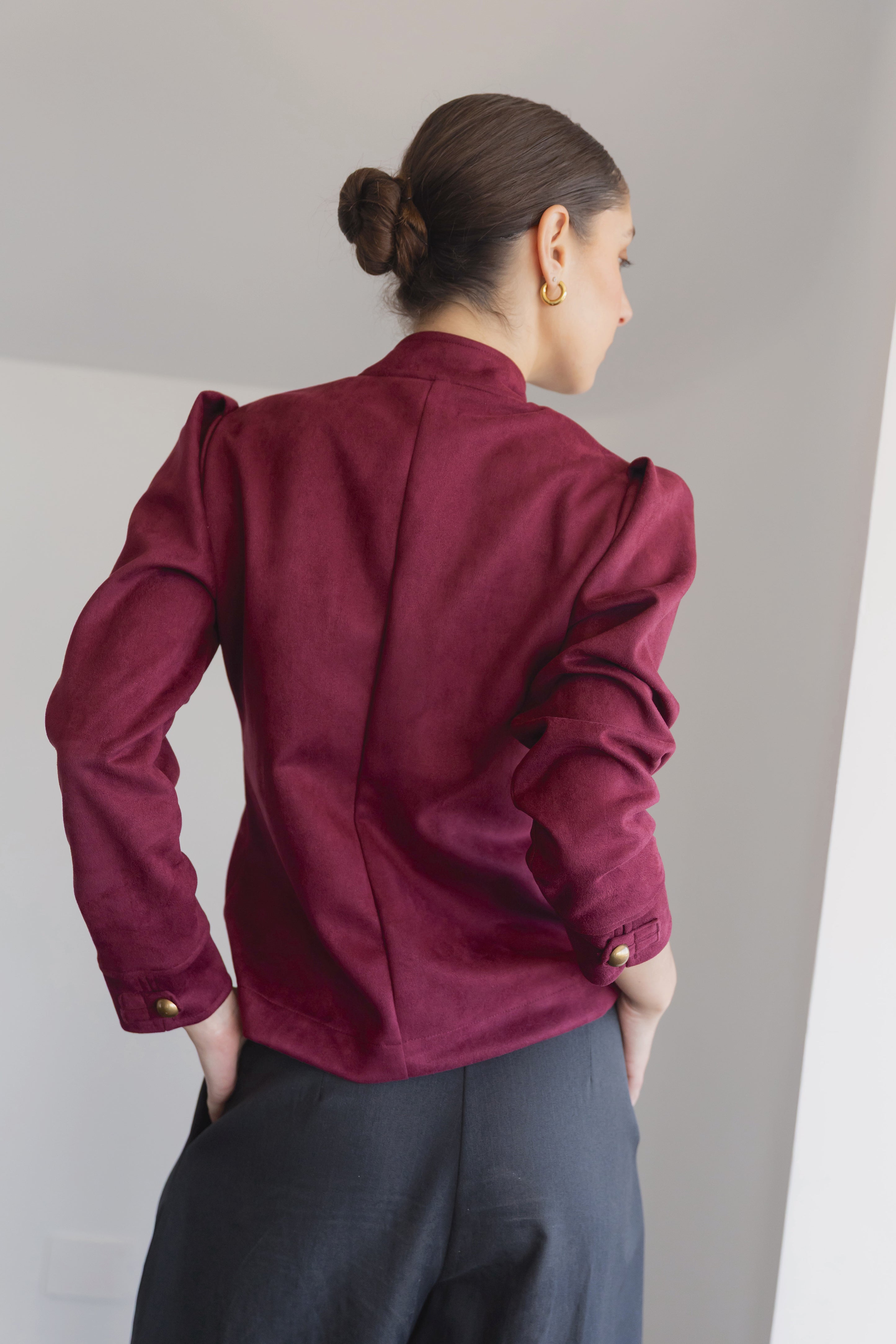 Chaqueta Akane Cherry Burdeo