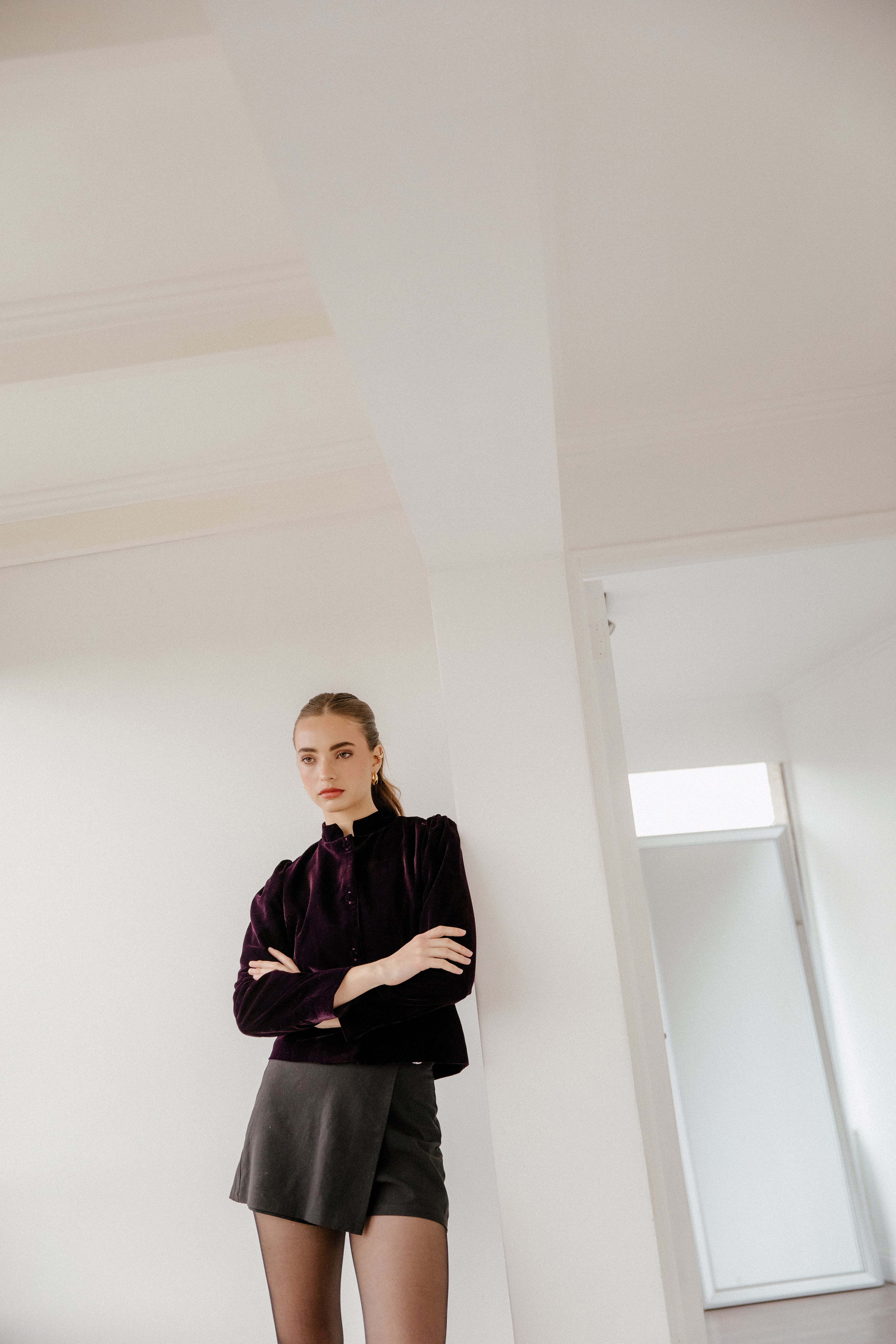 Chaqueta Elegante Allure Vino