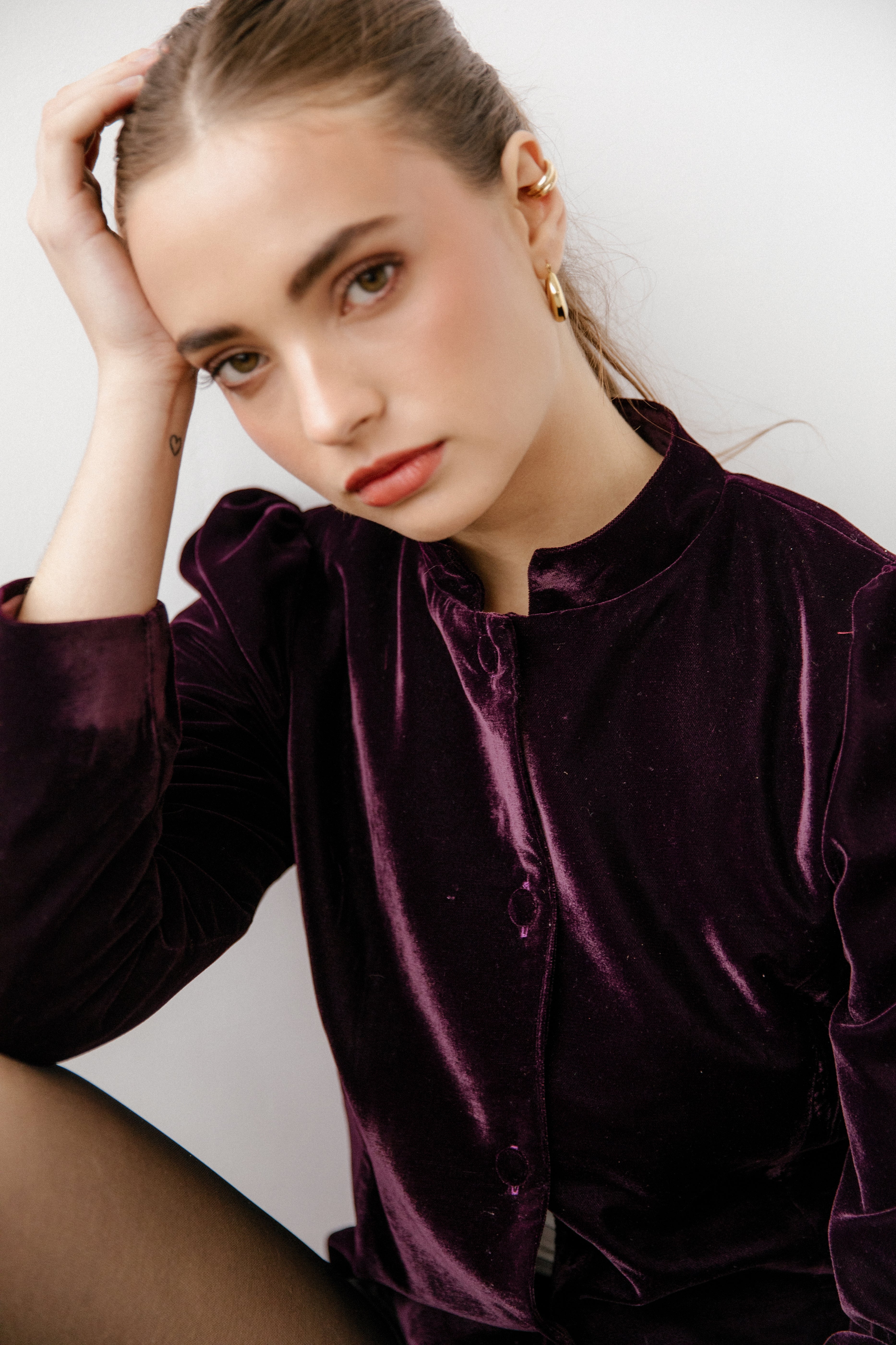 Chaqueta Elegante Allure Vino