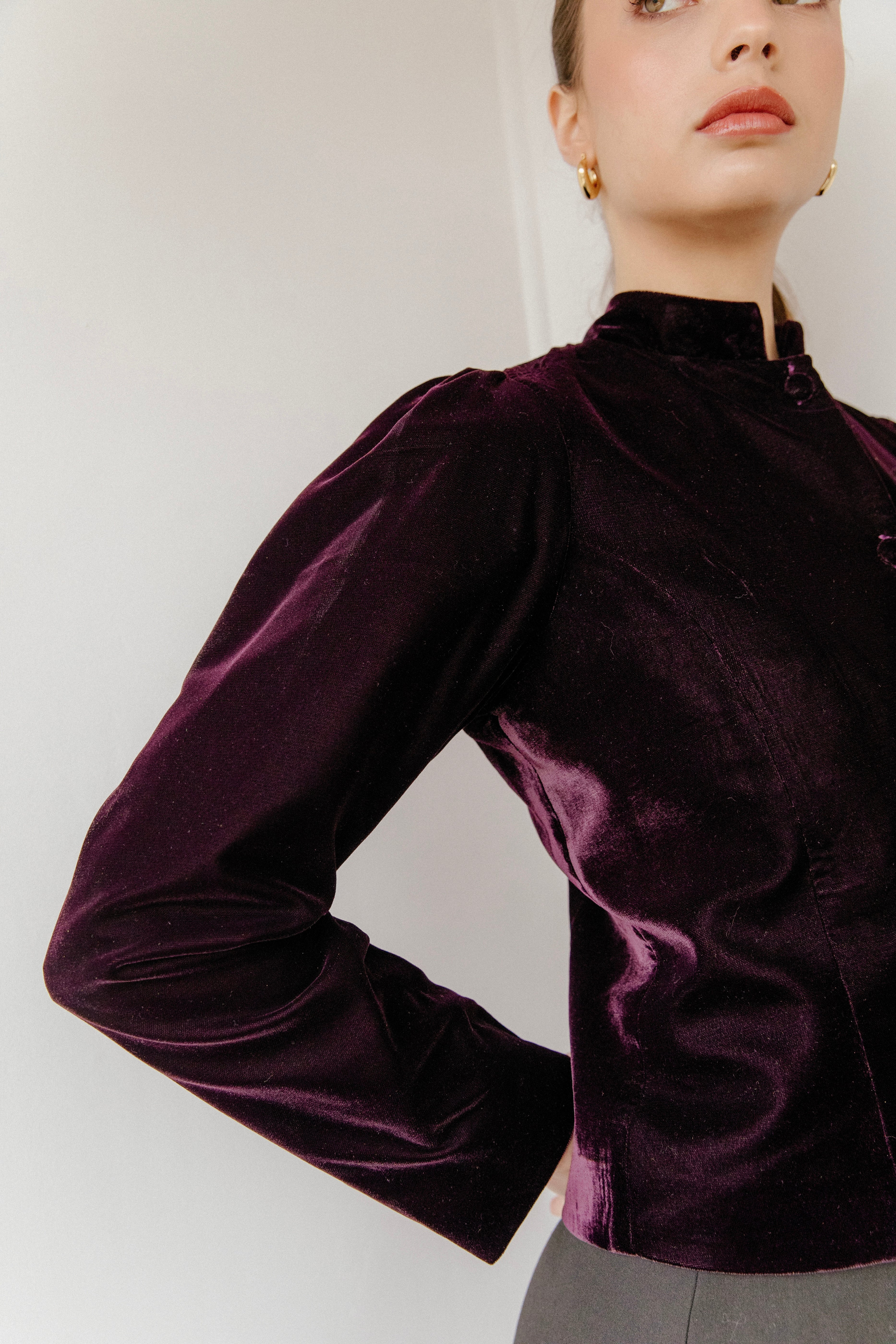 Chaqueta Elegante Allure Vino