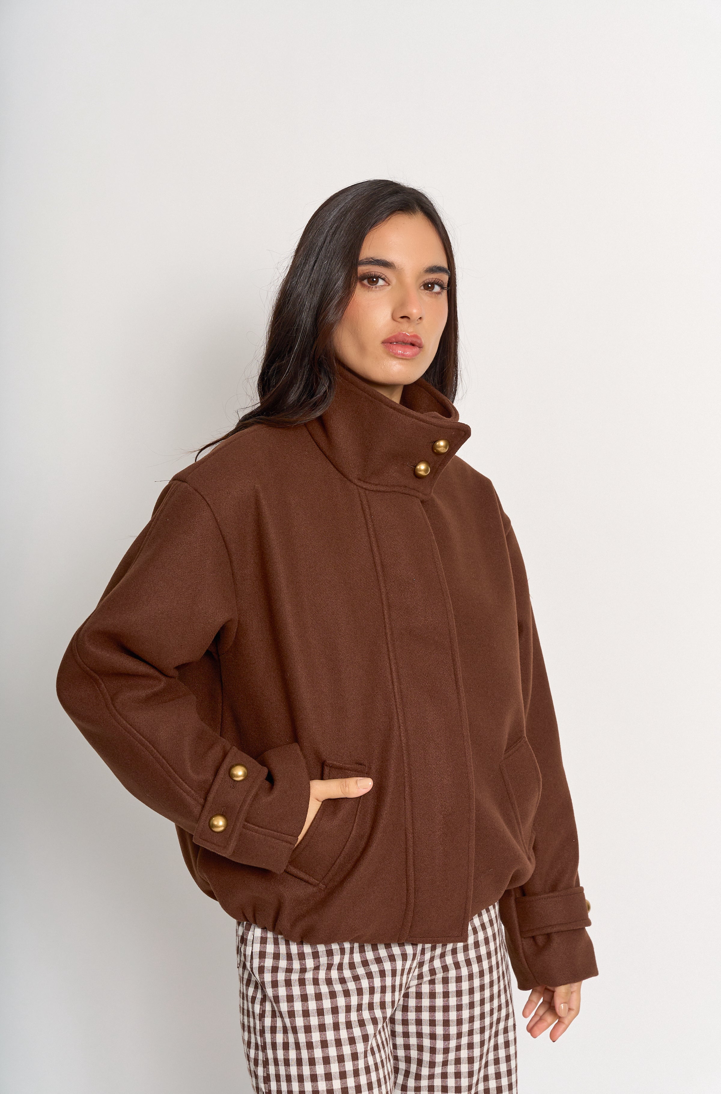 Abrigo Thereza Mocca - PRE VENTA talla M