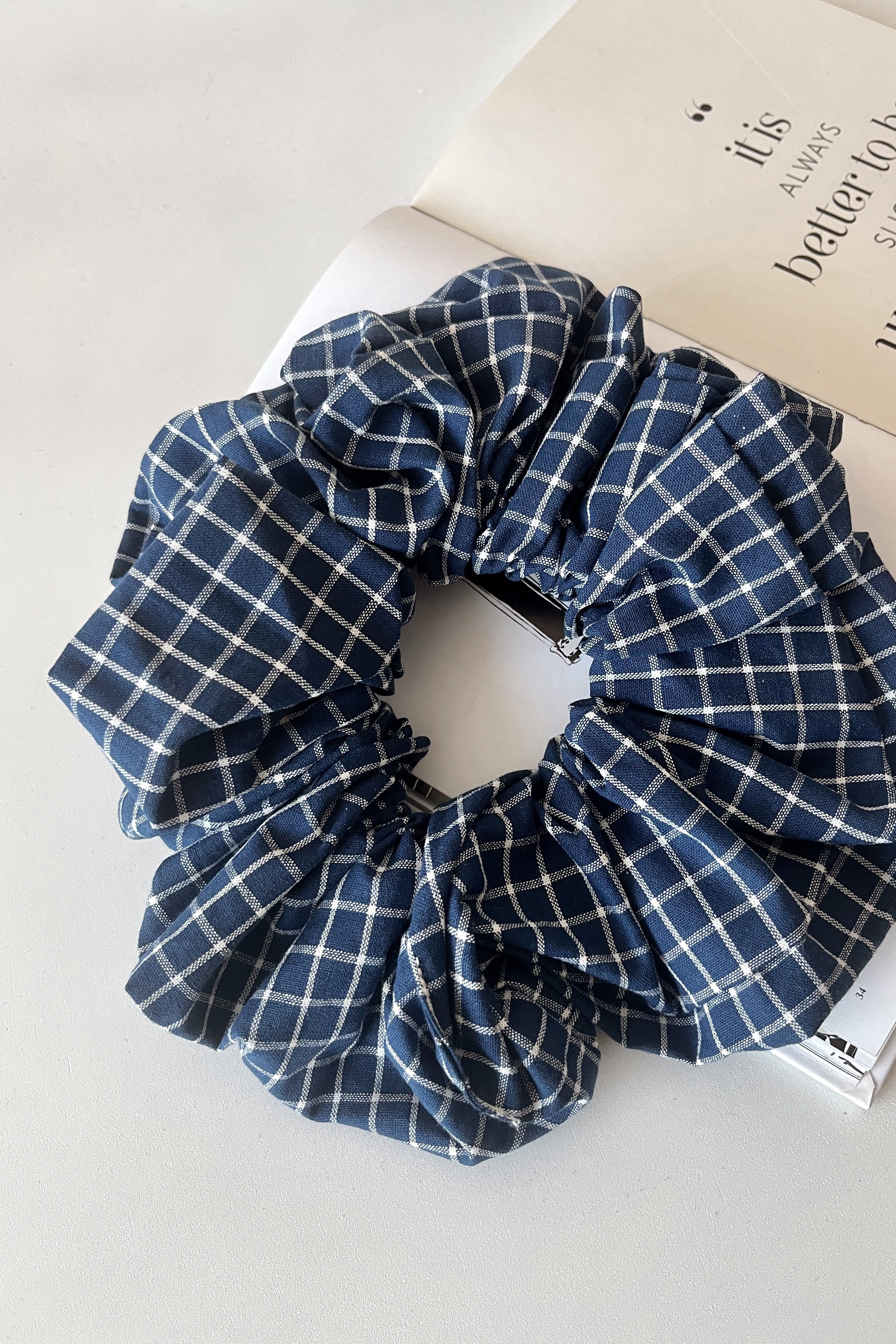 Accesorio Colet Azul Cuadrillé