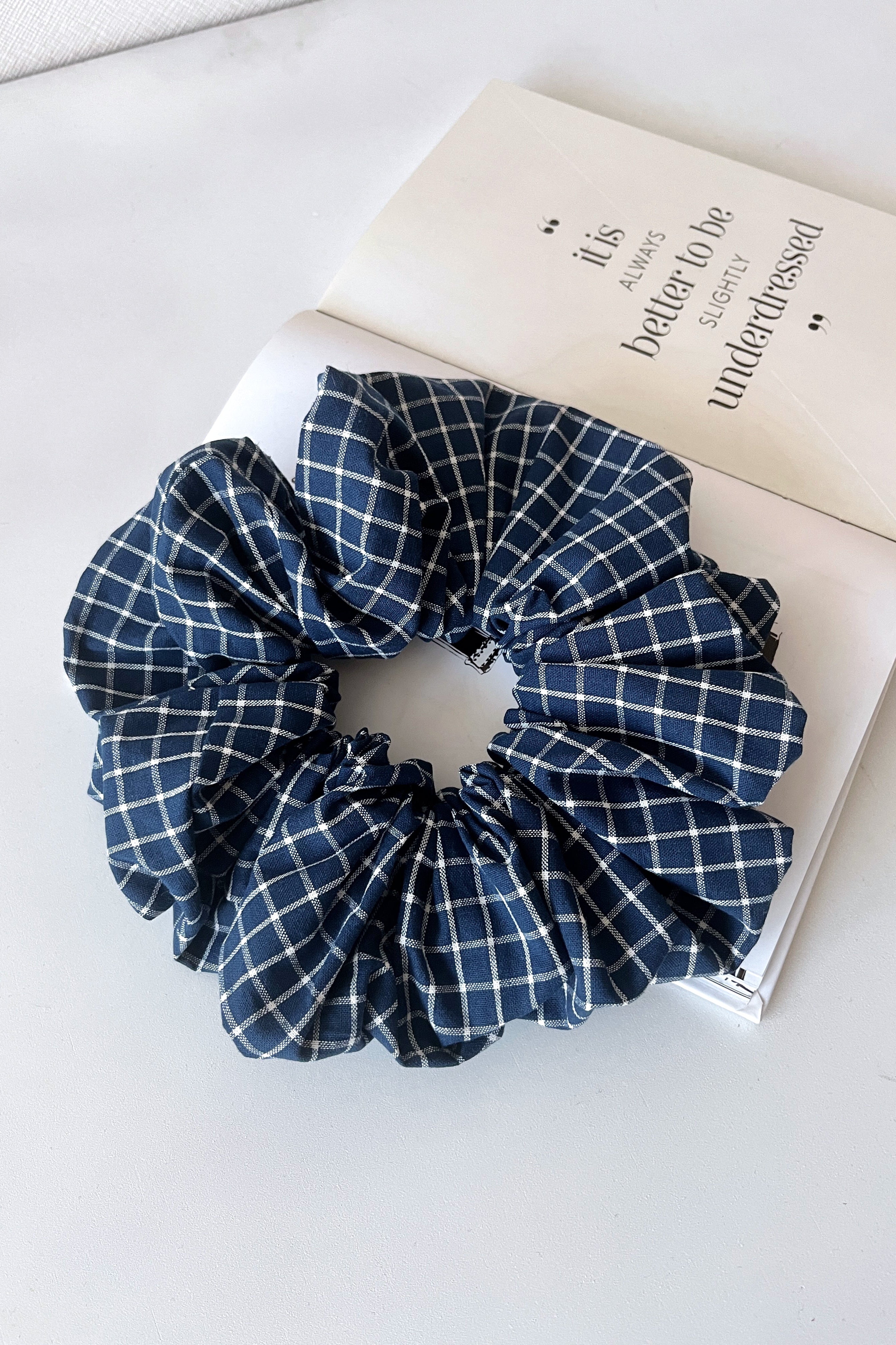 Accesorio Colet Azul Cuadrillé