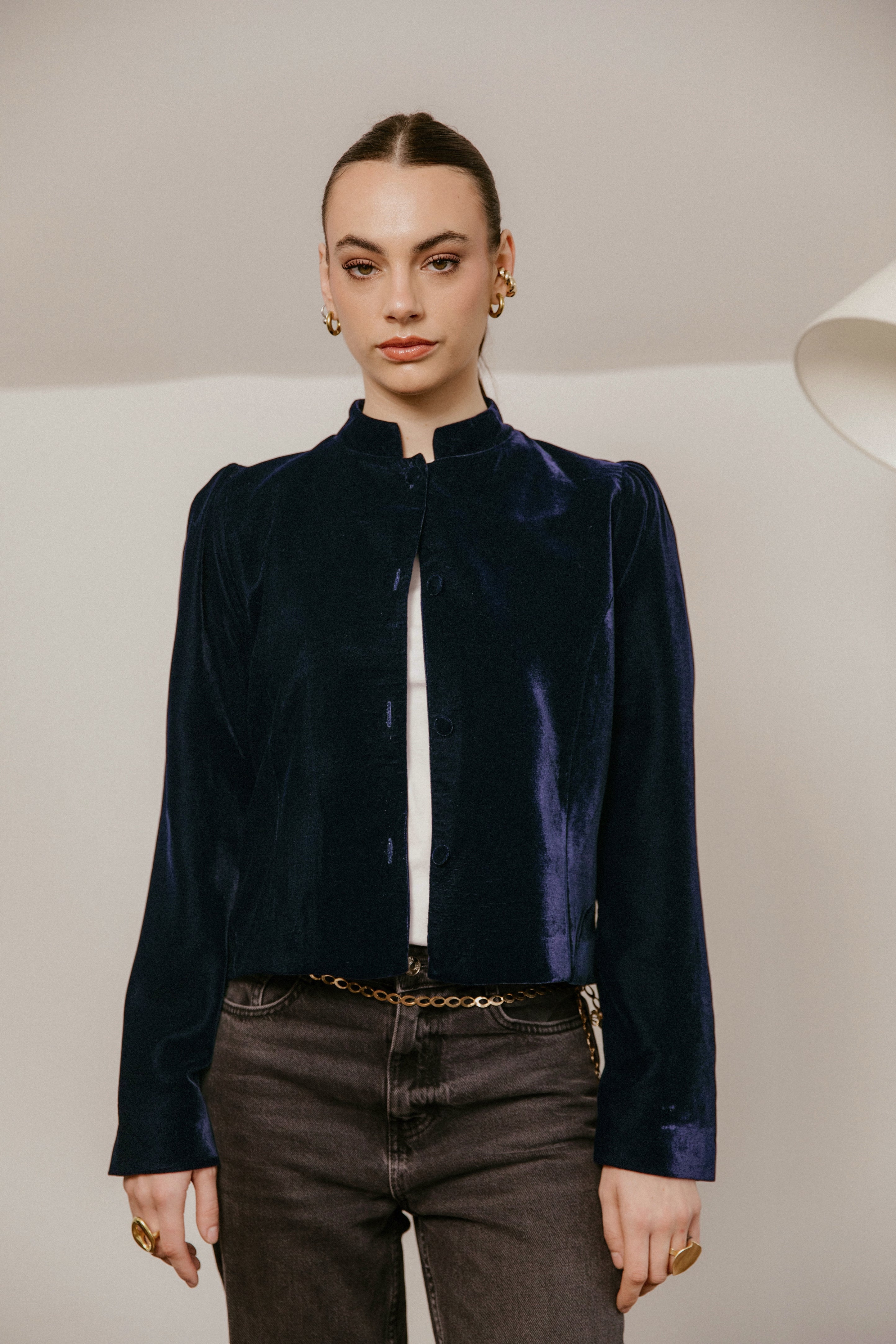Chaqueta Elegante Allure Azul