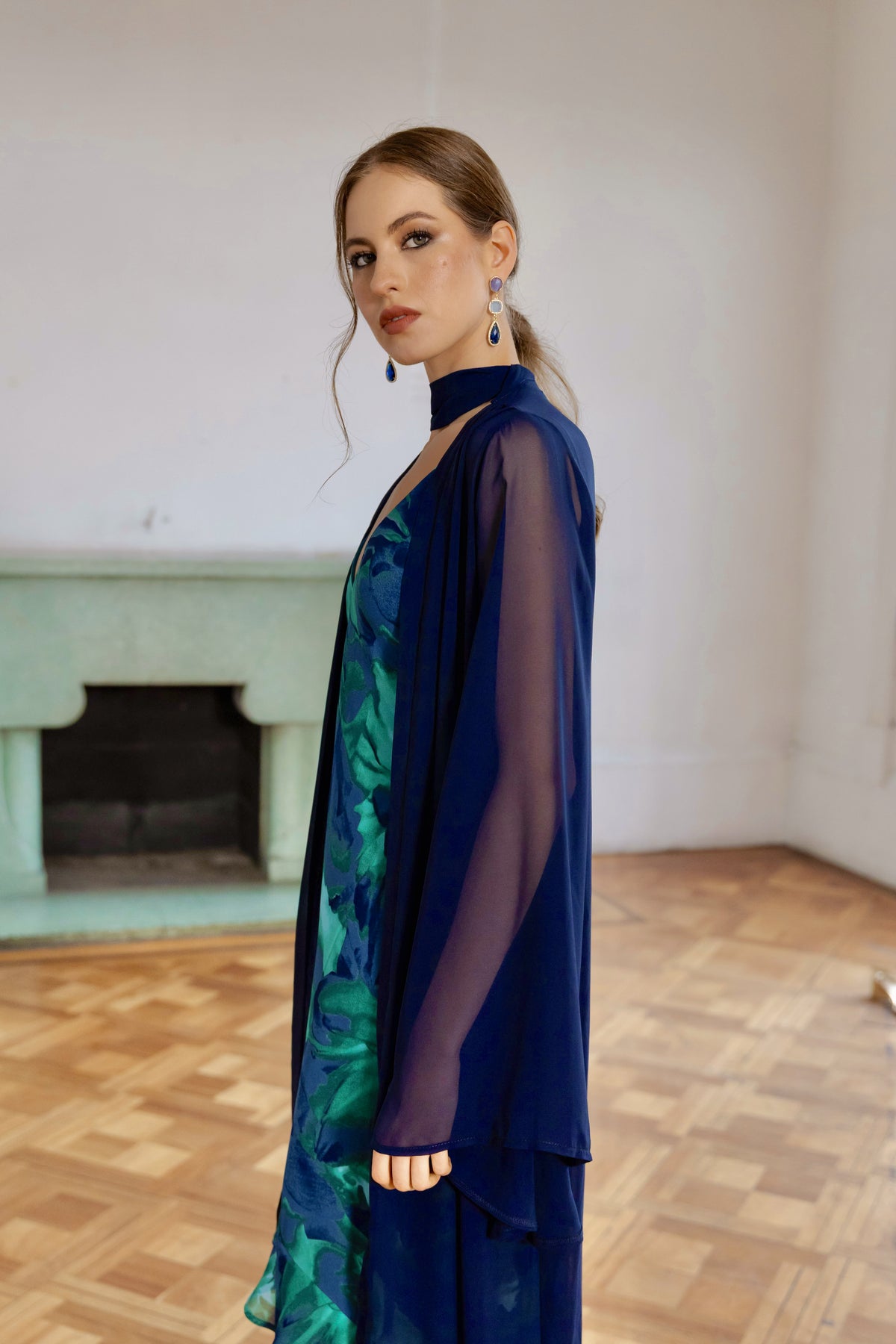 Kimono Gasa Lotus Azul