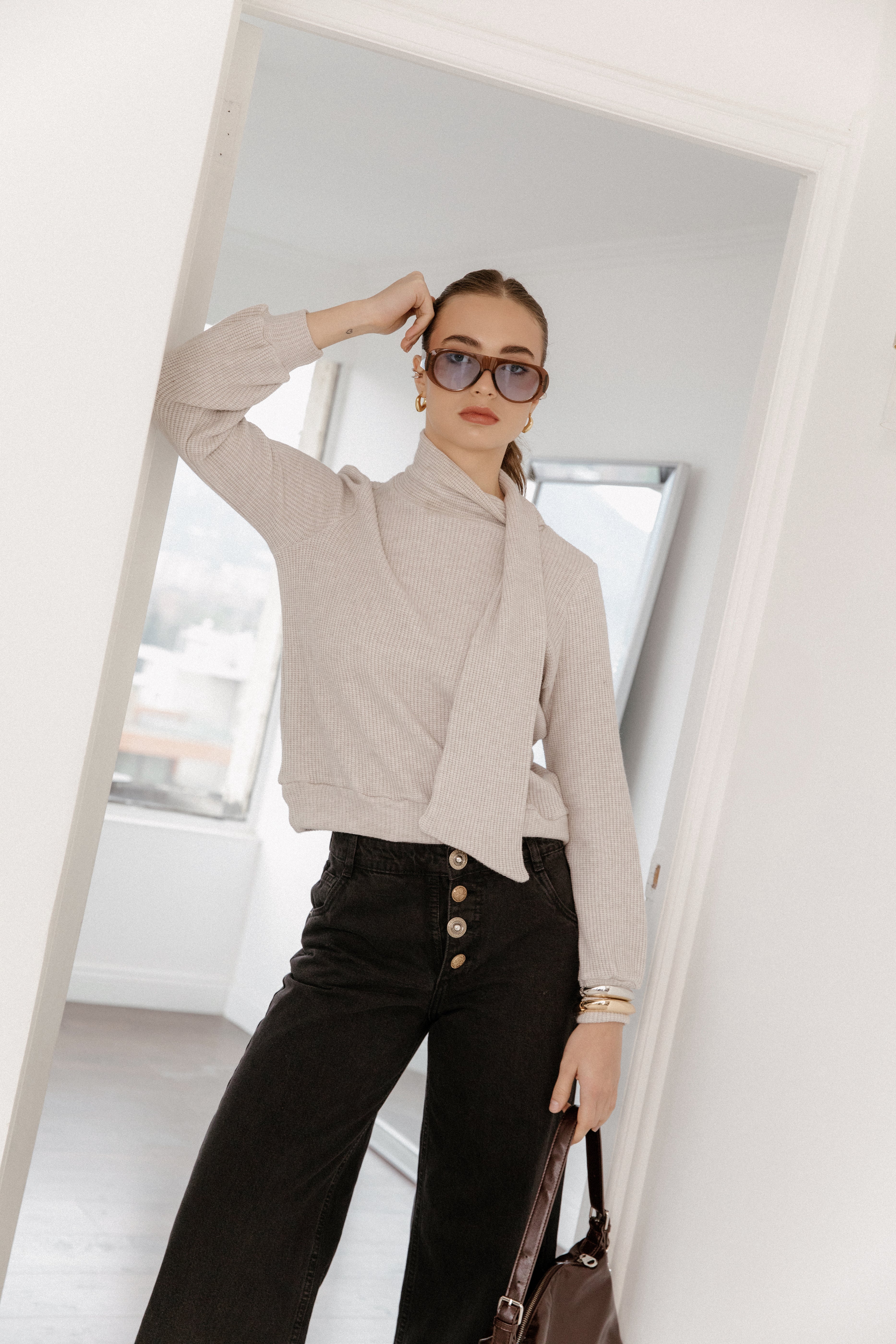 Sweater Dalma Gris Perla