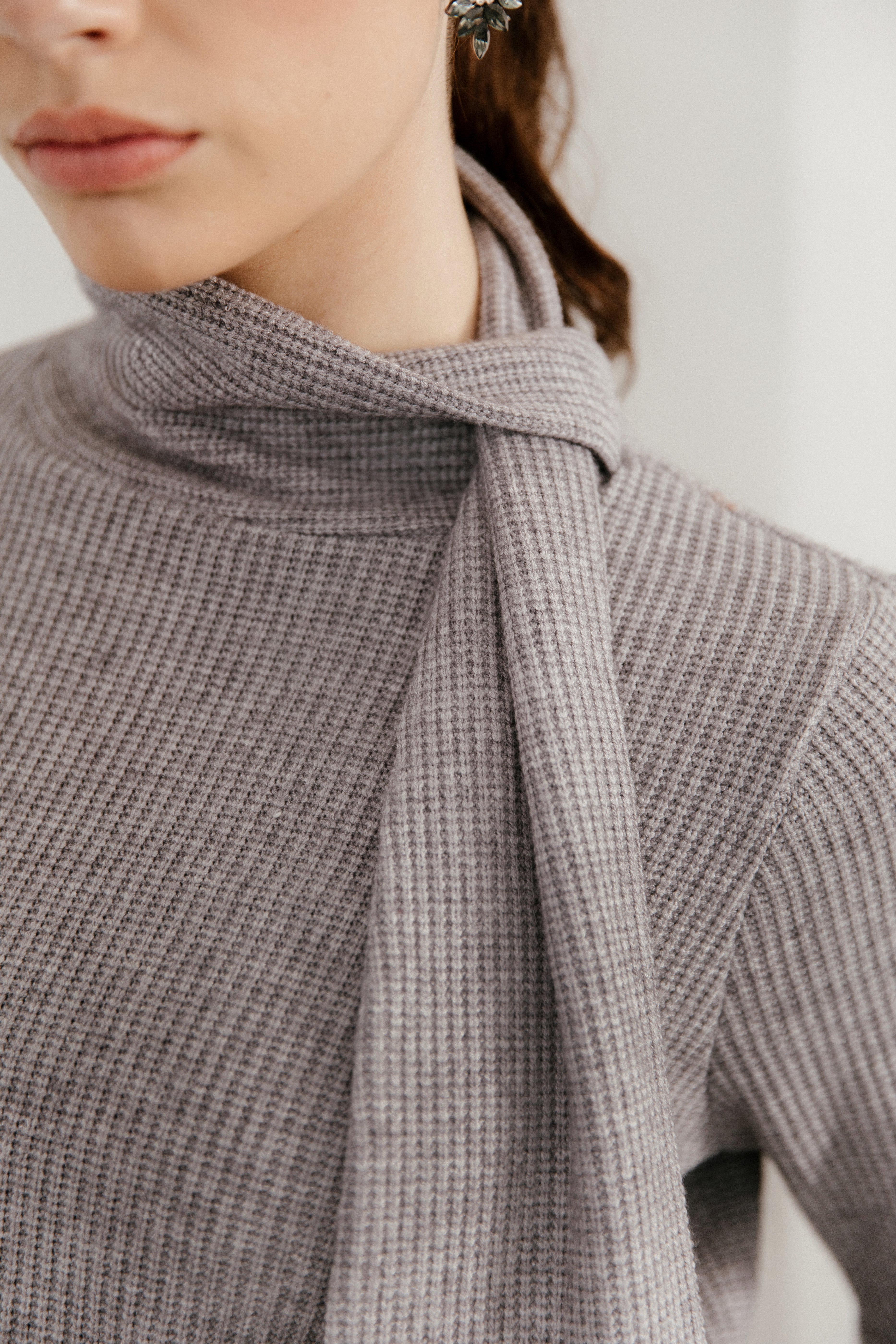 Sweater Dalma Gris Perla