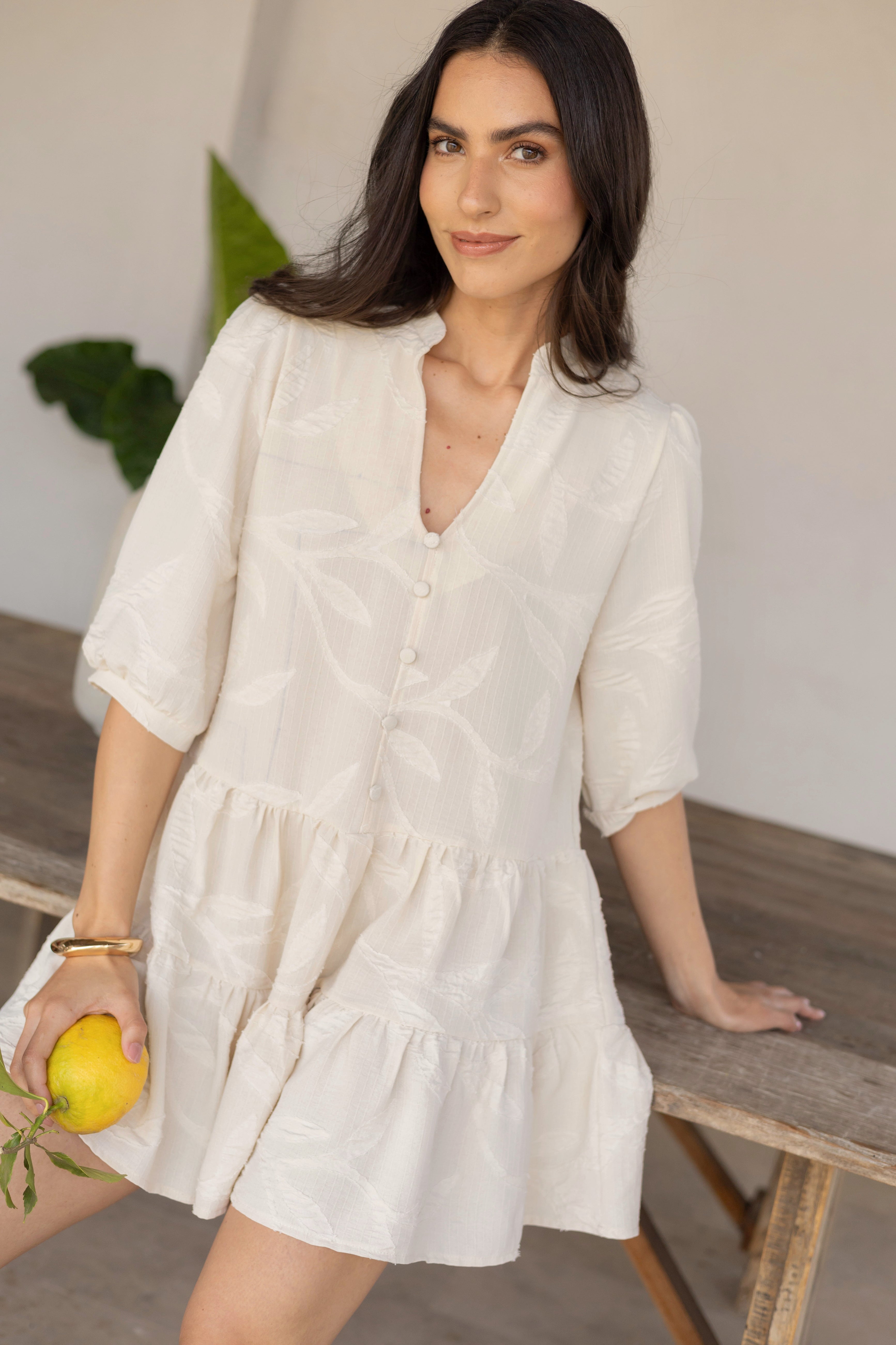 Vestido Día Lucia Beige