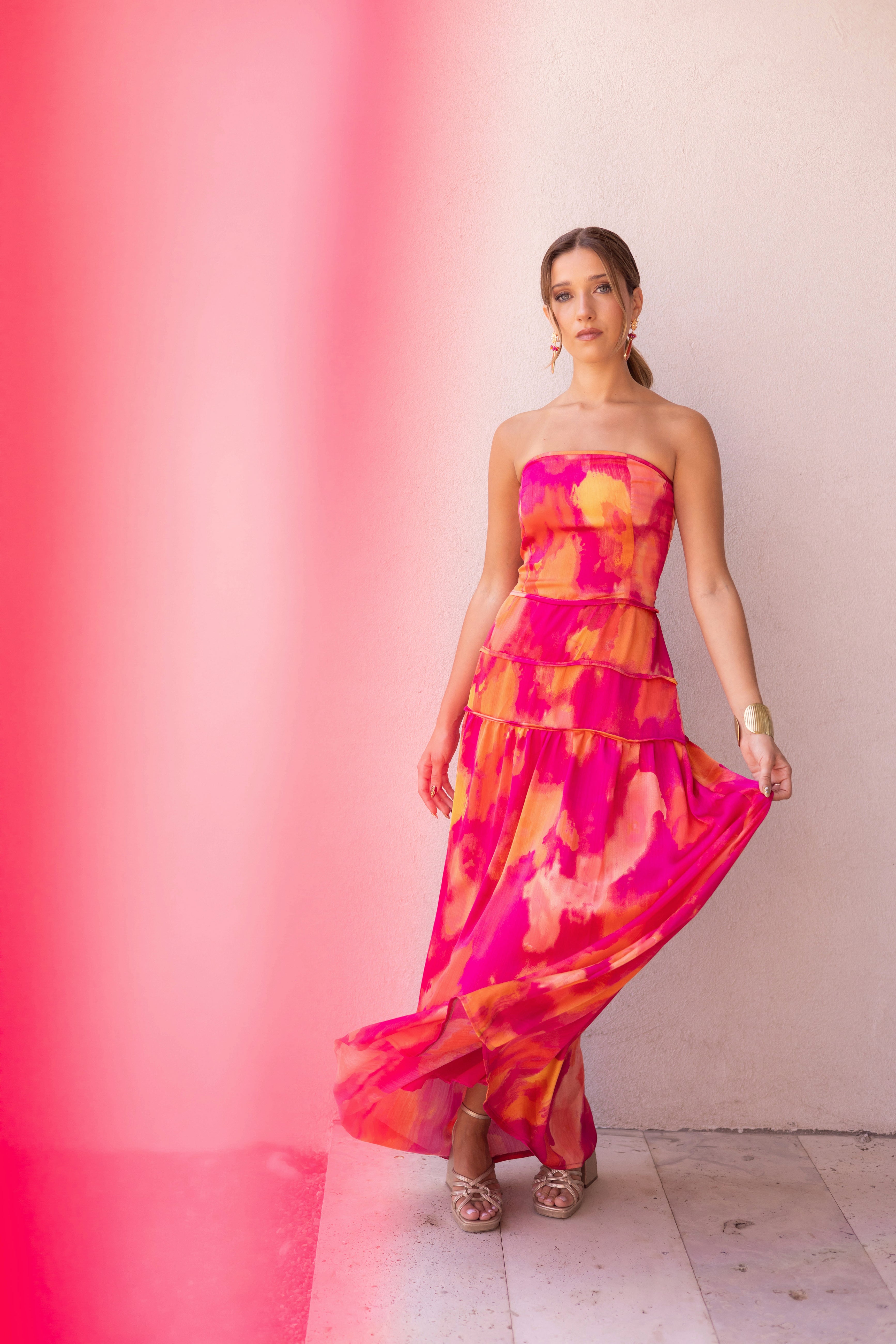 Vestido Fiesta Clara Fucsia - PRE VENTA