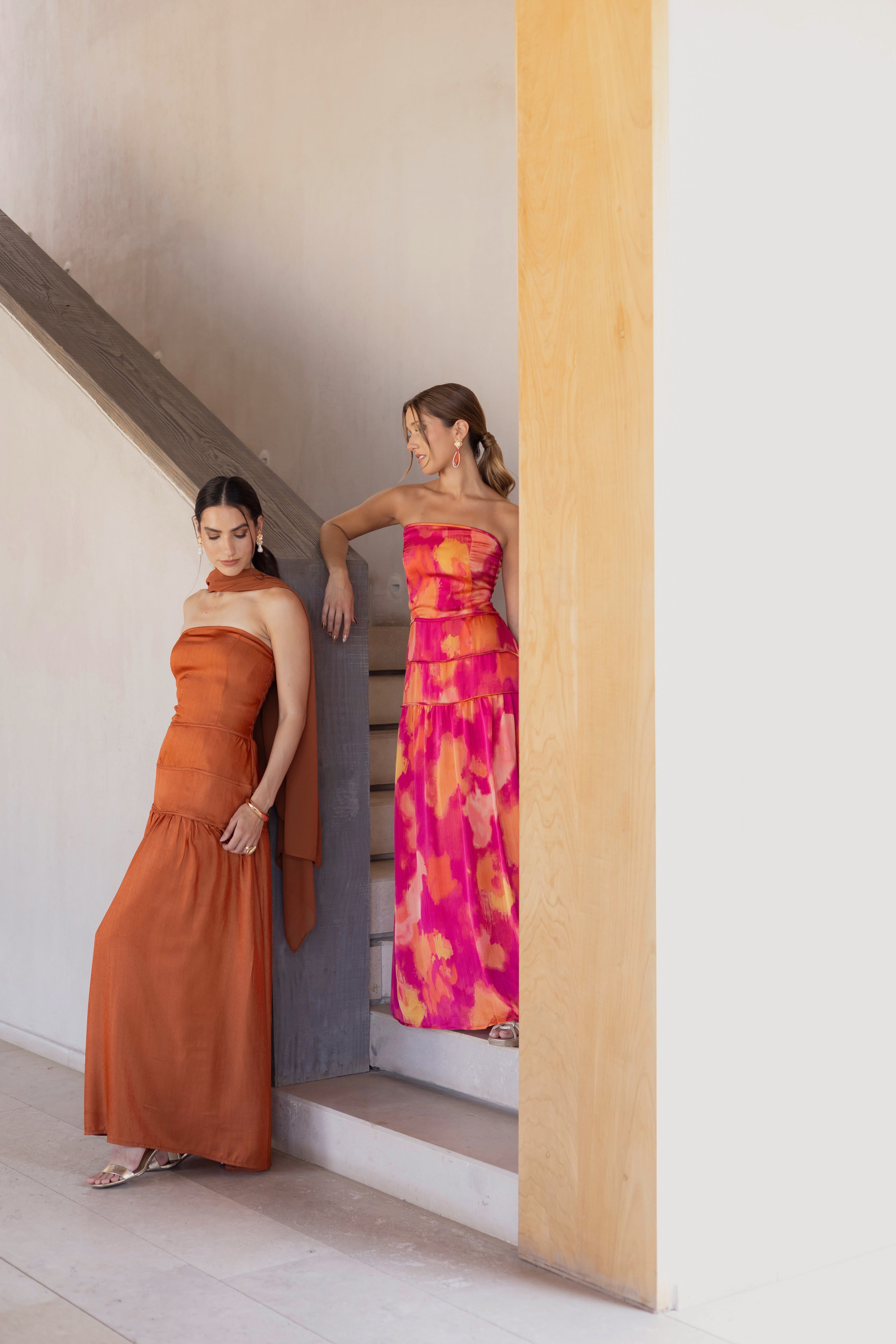 Vestido Fiesta Clara Night Terracota- 10% OFF