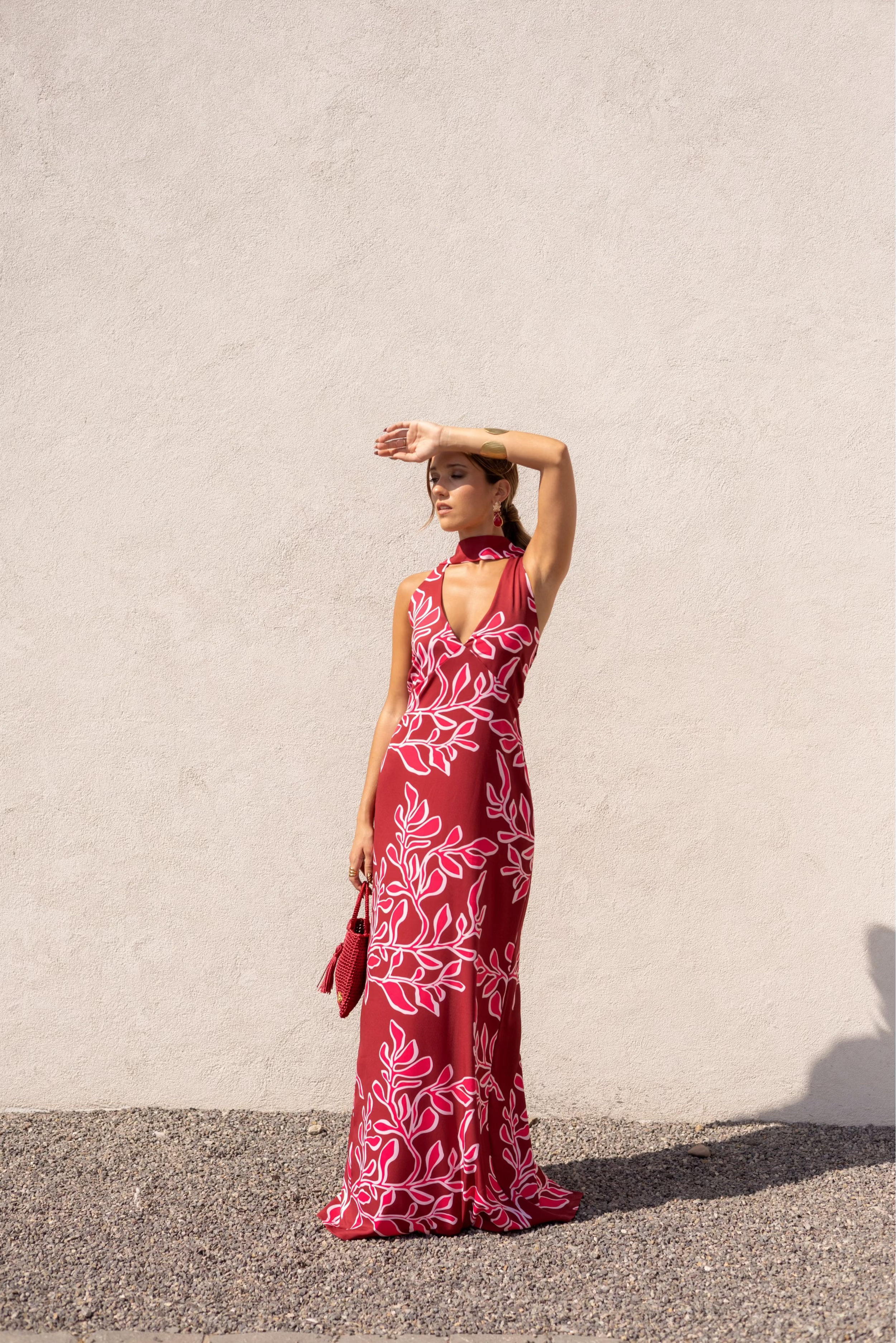 Vestido Fiesta Vega Fucsia Print- Edición Limitada