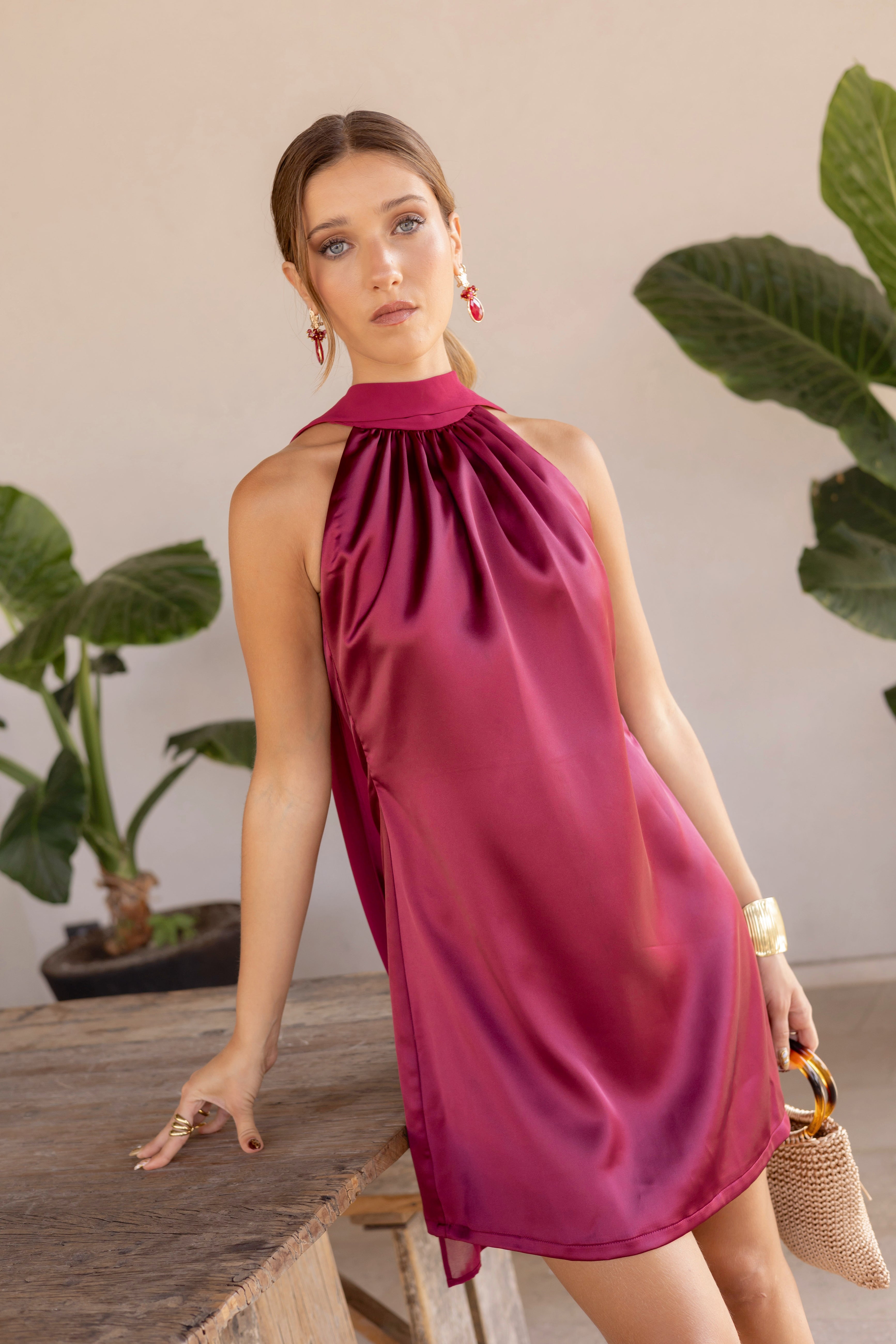 Vestido Fiesta Victoria Frambuesa