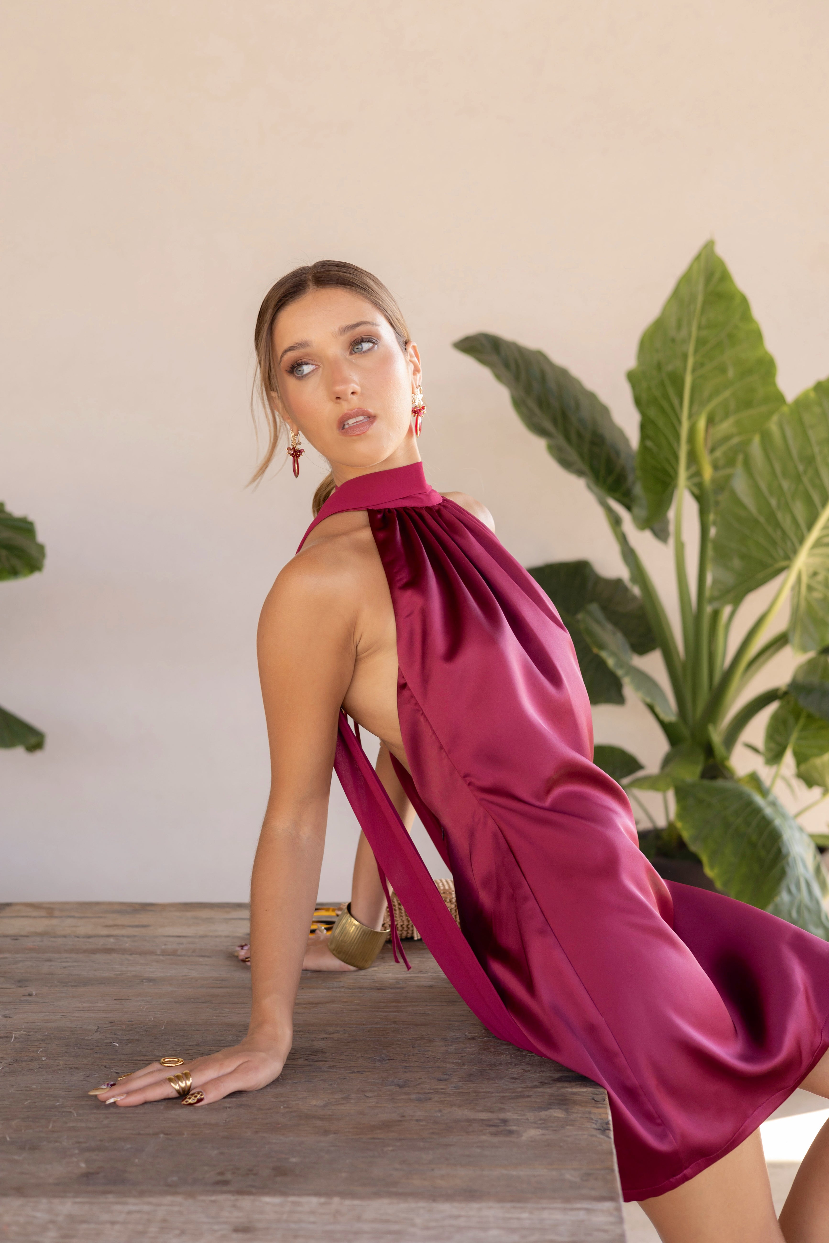 Vestido Fiesta Victoria Frambuesa