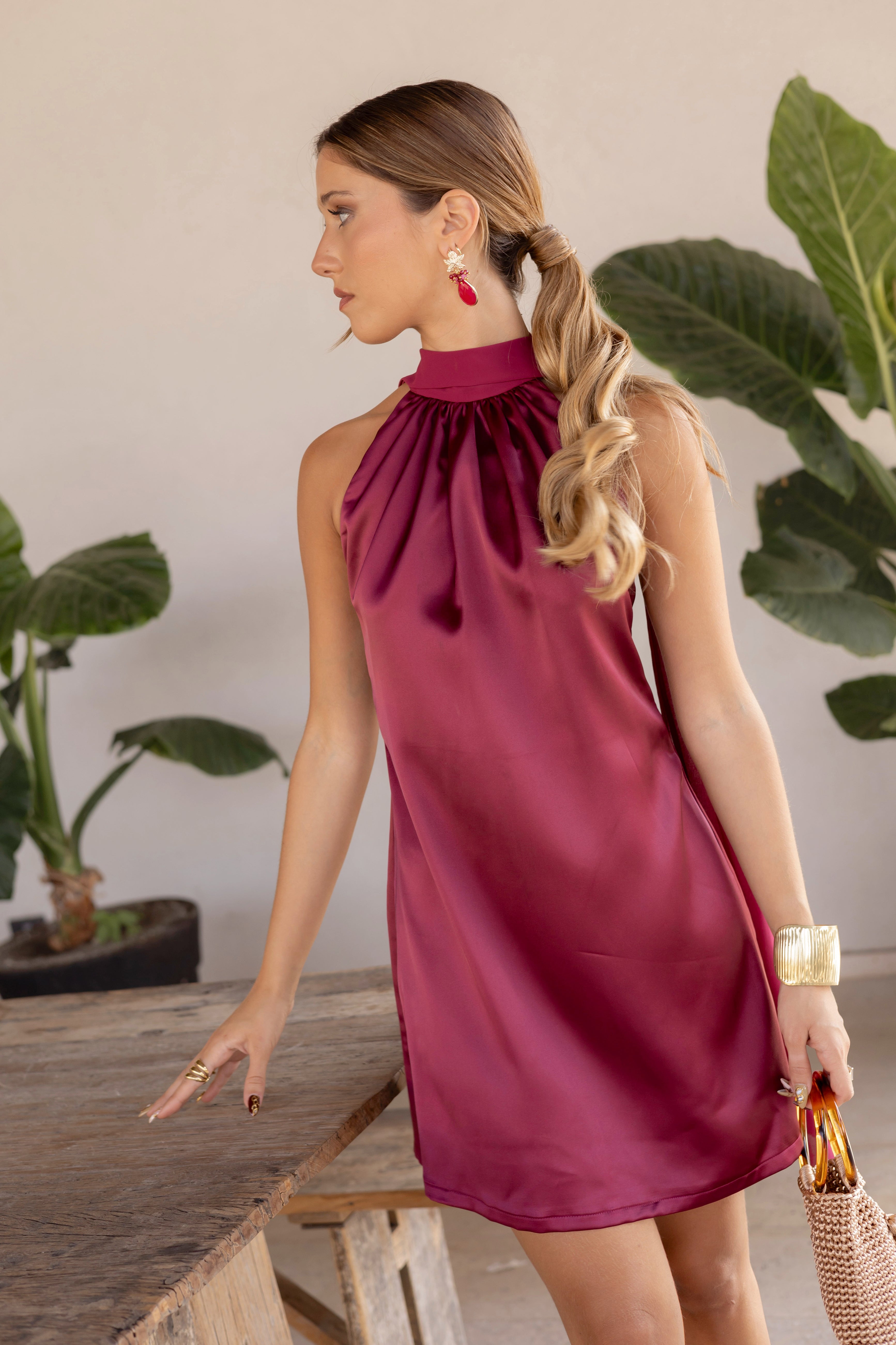 Vestido Fiesta Victoria Frambuesa