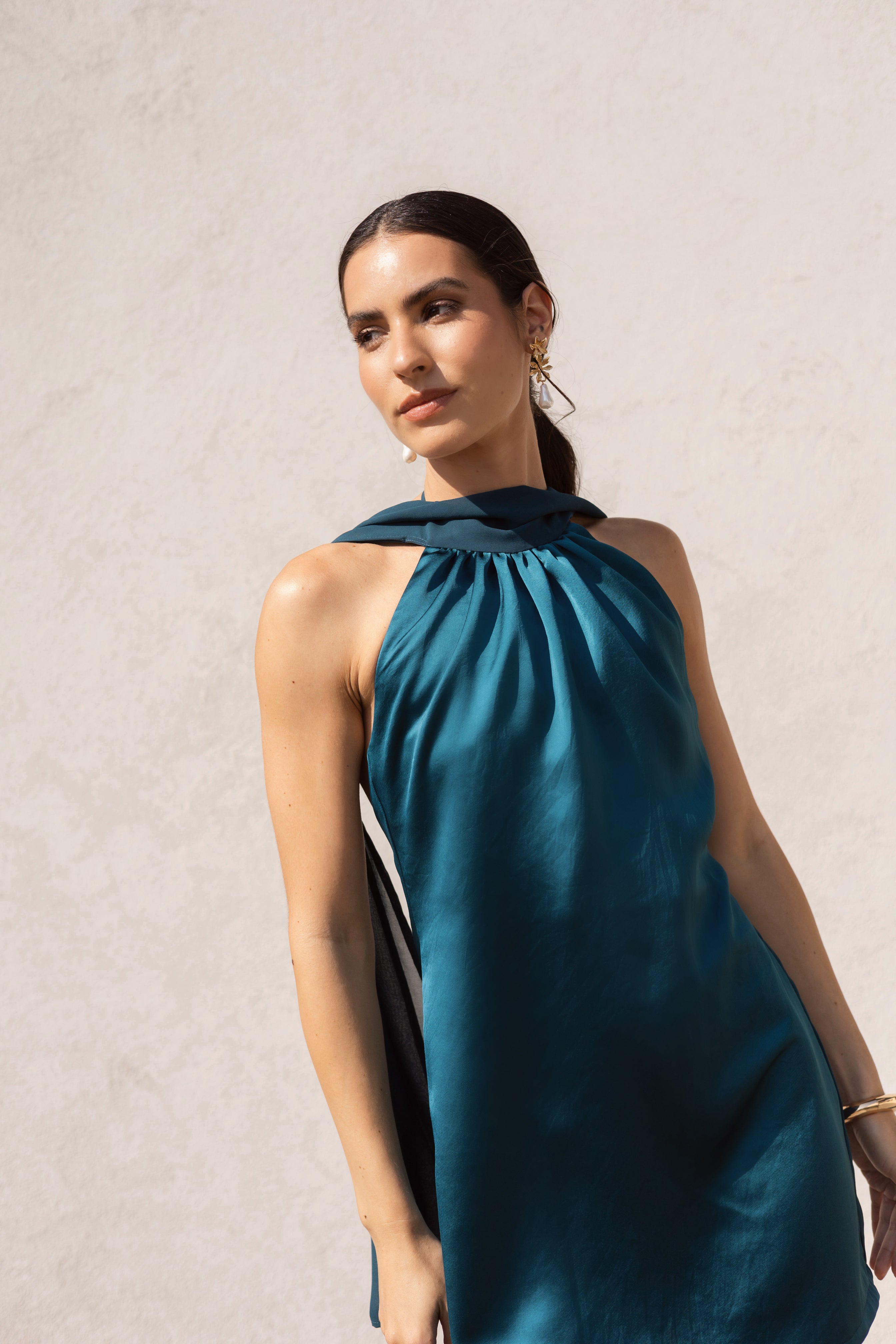 Vestido Fiesta Victoria Turquesa