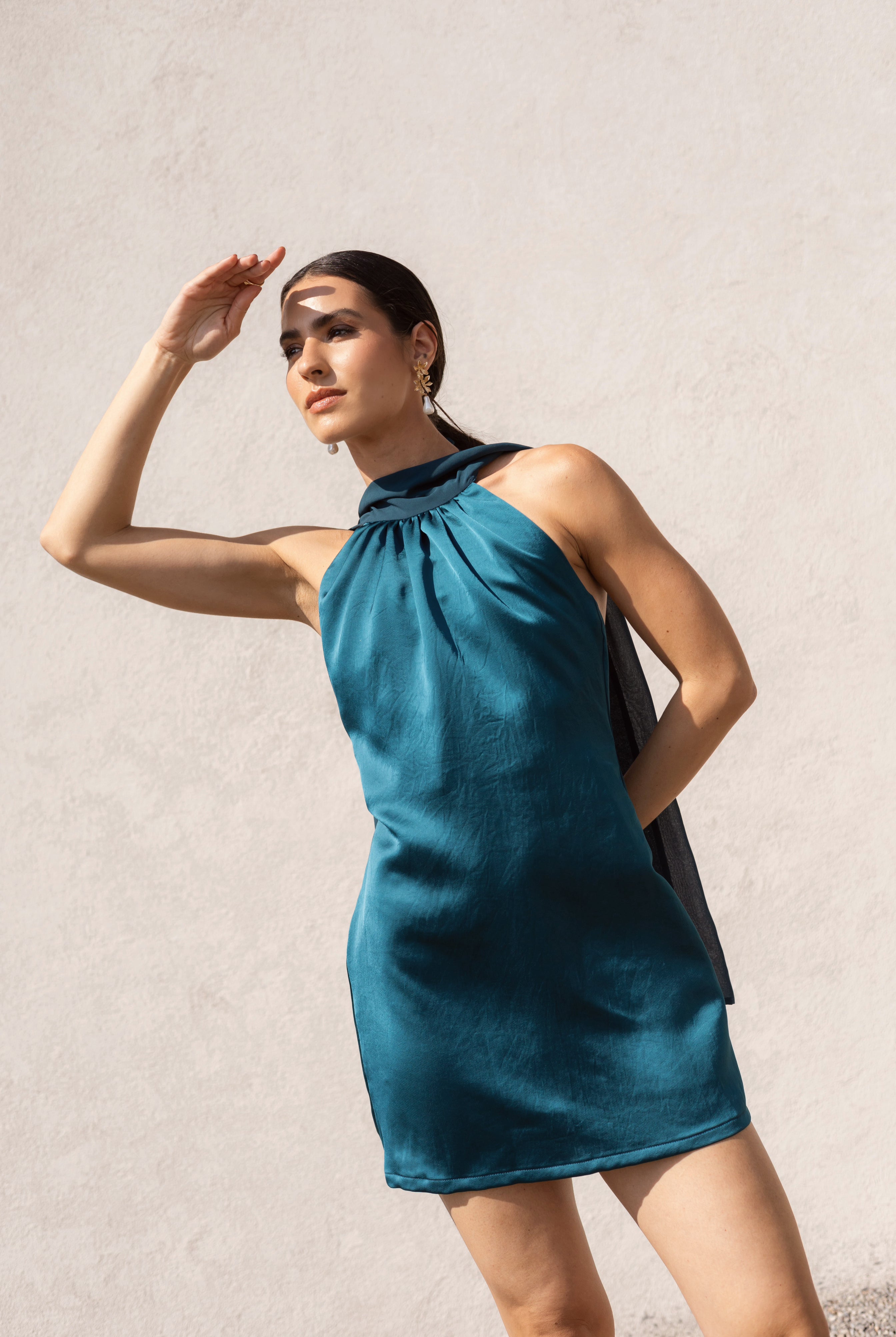 Vestido Fiesta Victoria Turquesa