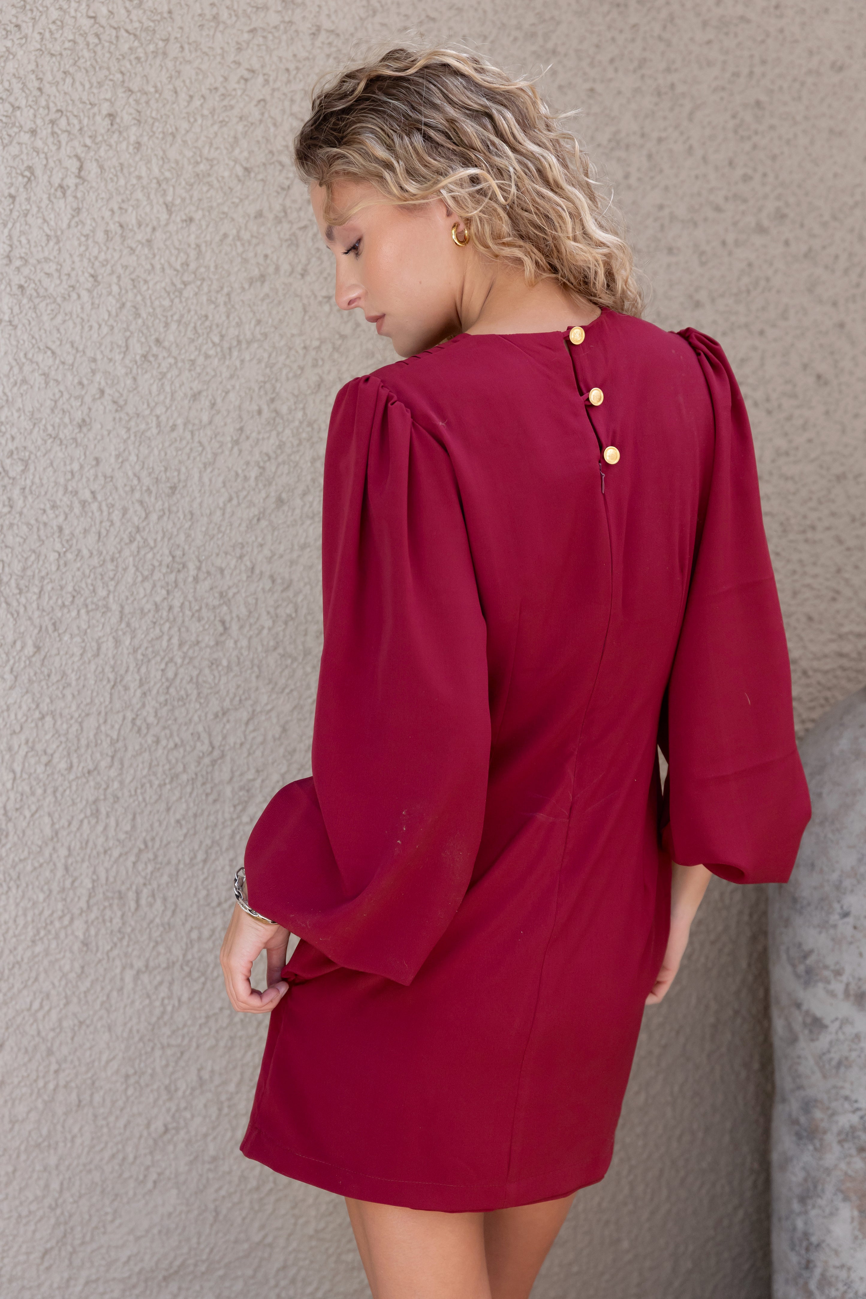 Vestido Amelia Burdeo