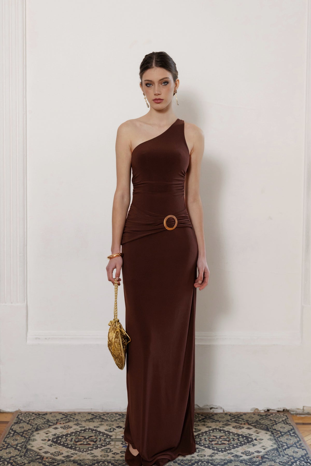 Vestido Fiesta Fátima Mocca